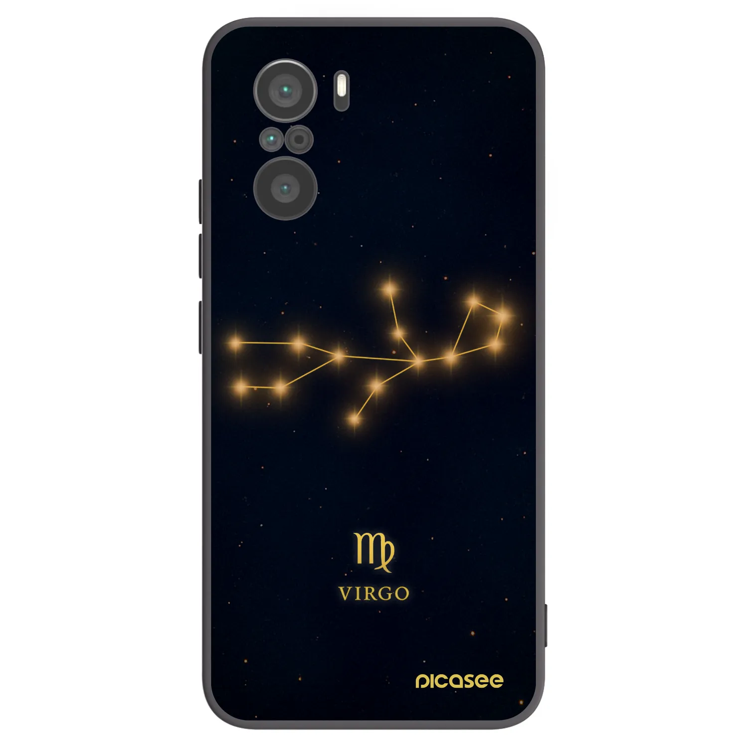 Picasee silikonski črni ovitek za Xiaomi Poco F3 - VIRGO