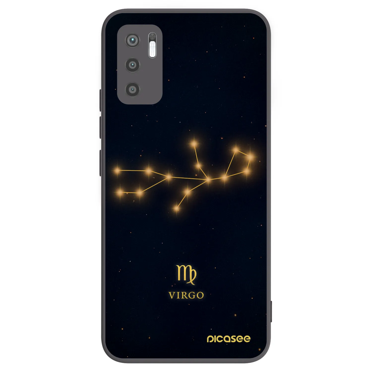 Picasee silikonski črni ovitek za Xiaomi Redmi Note 10 5G - VIRGO