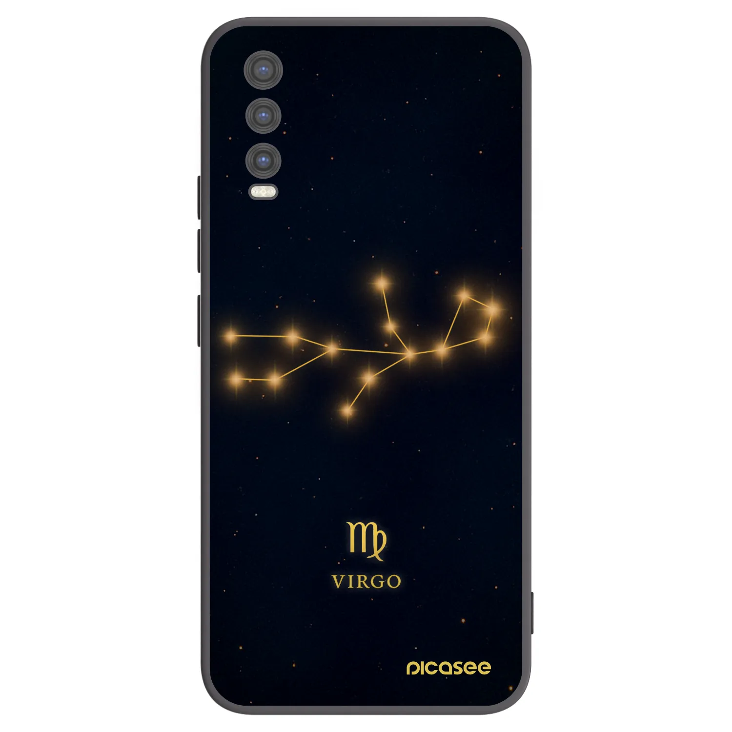 Picasee silikonski črni ovitek za Vivo Y20s - VIRGO