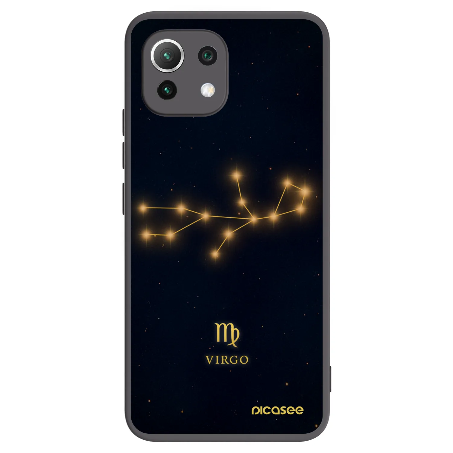 Picasee silikonski črni ovitek za Xiaomi 11 Lite 5G NE - VIRGO
