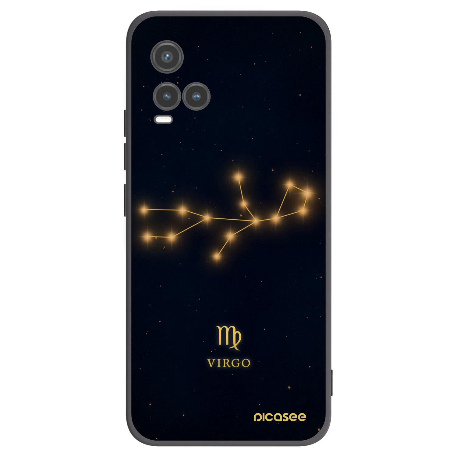 Picasee silikonski črni ovitek za Vivo Y33s - VIRGO