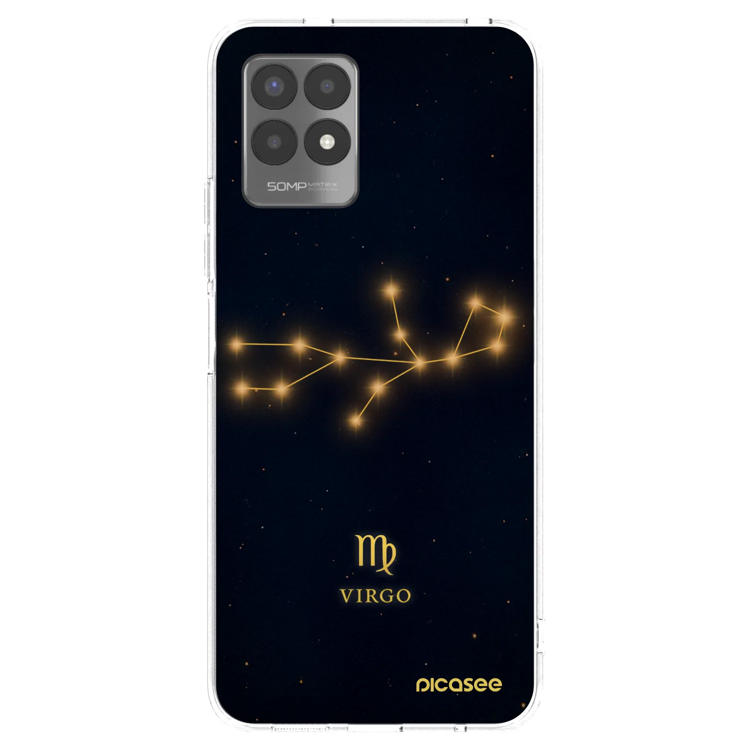Picasee silikonski prozorni ovitek za Realme 8i - VIRGO
