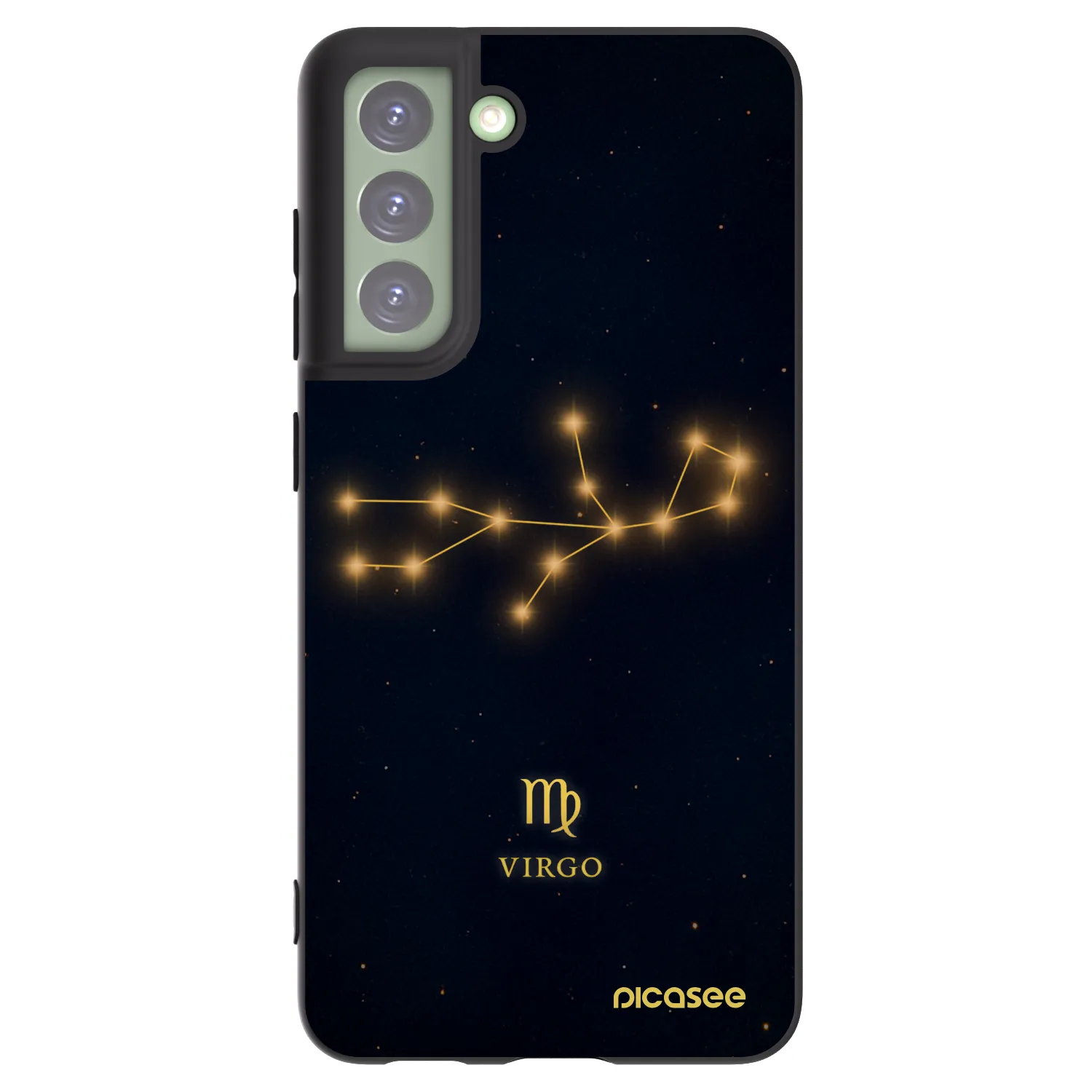 Picasee silikonski črni ovitek za Samsung Galaxy S21 FE 5G - VIRGO