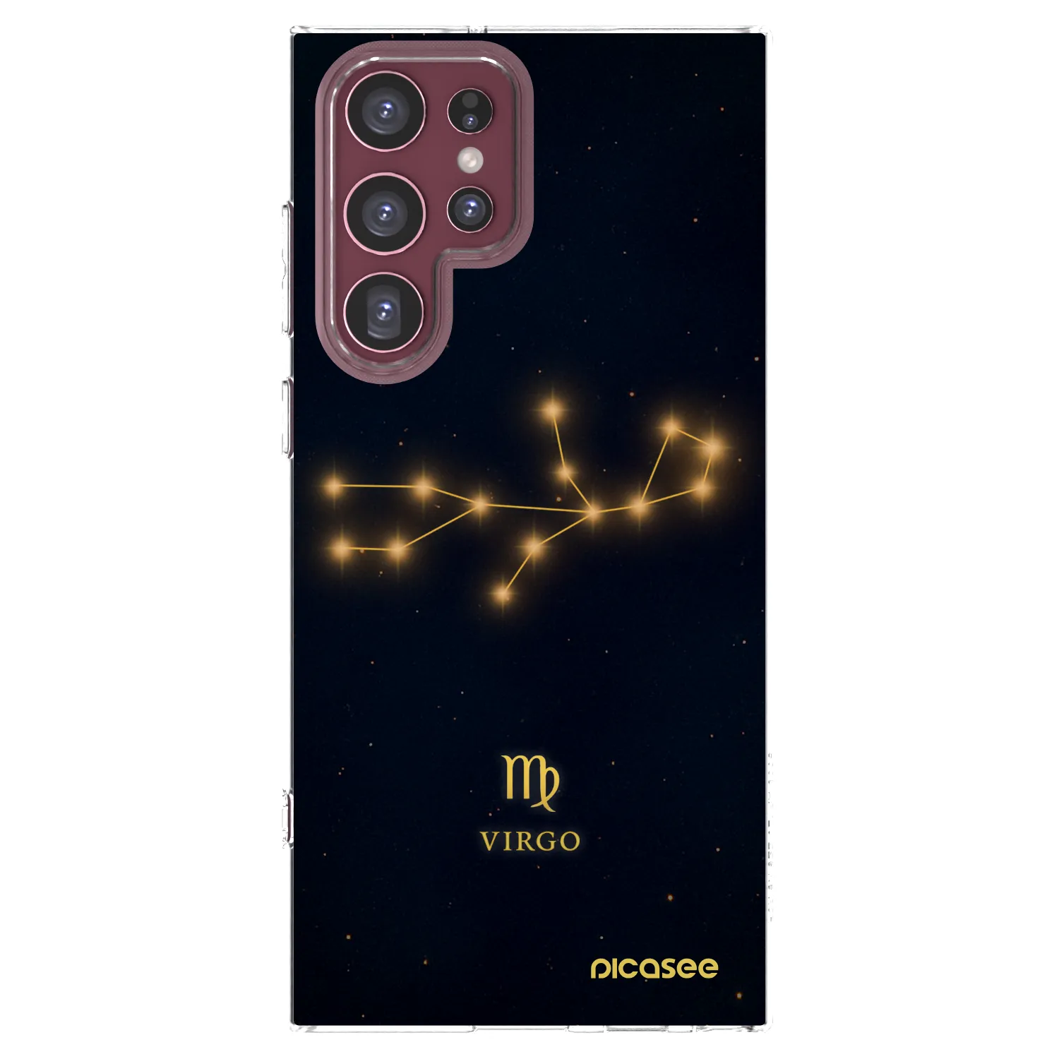 Picasee silikonski prozorni ovitek za Samsung Galaxy S22 Ultra 5G - VIRGO