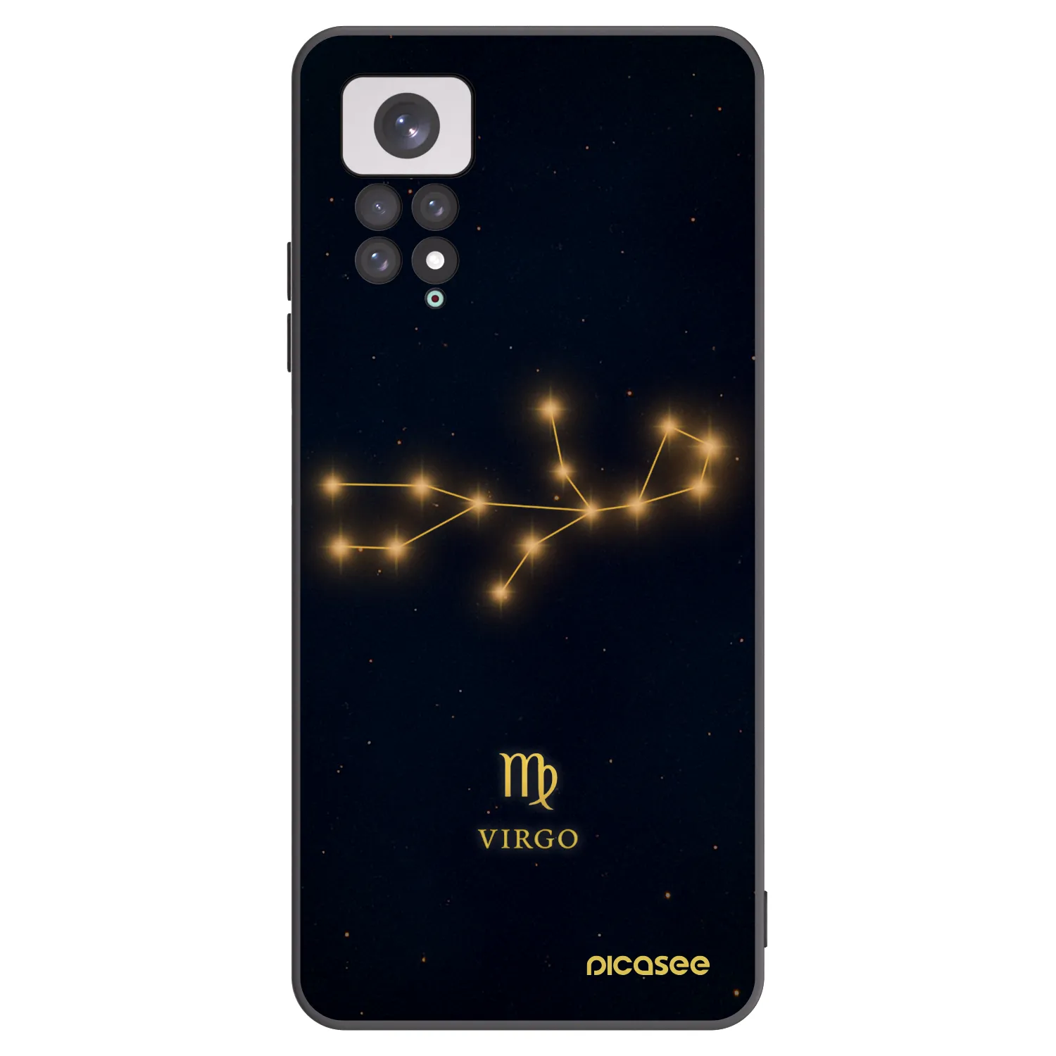 Picasee silikonski črni ovitek za Xiaomi Redmi Note 11 - VIRGO