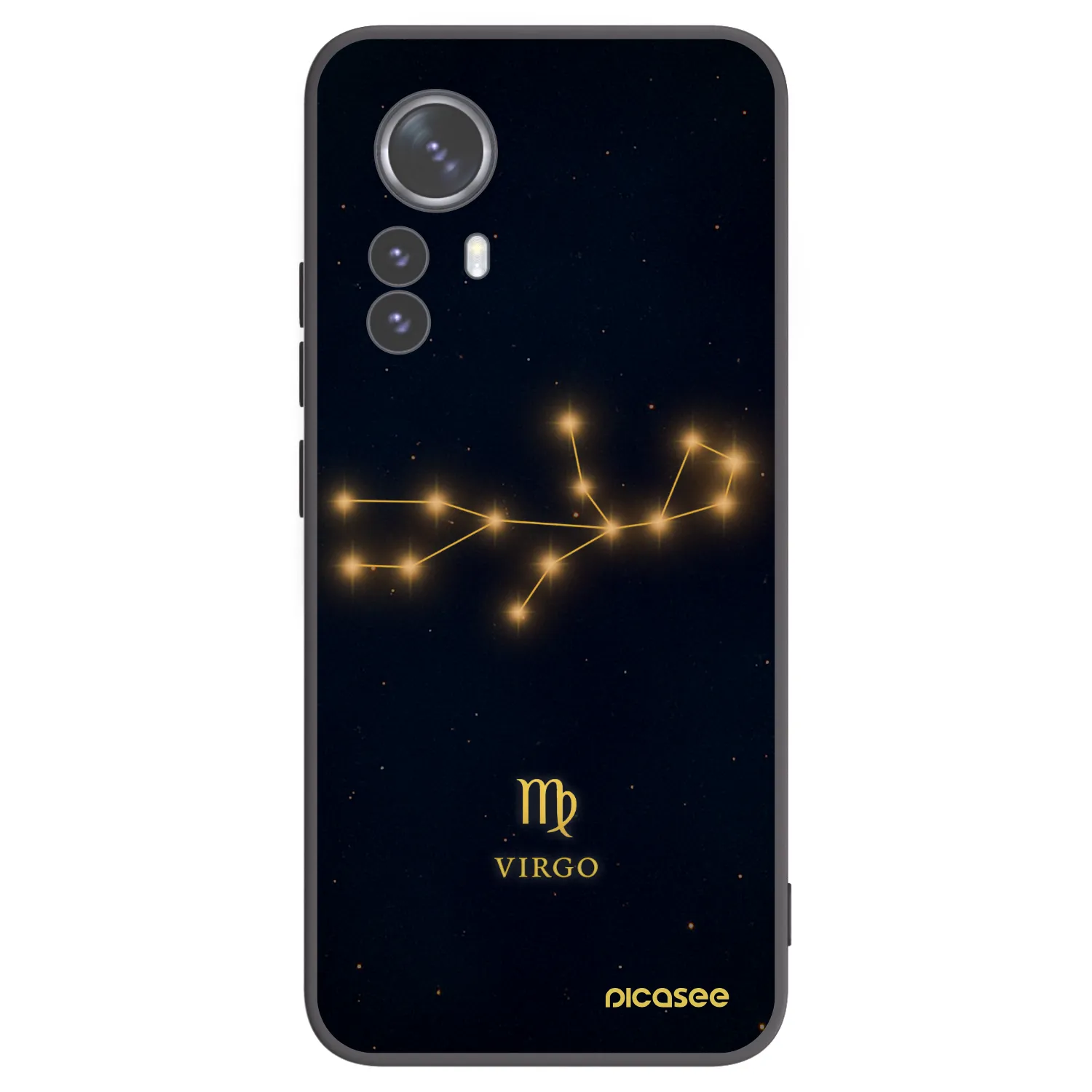 Picasee silikonski črni ovitek za Xiaomi 12 Pro - VIRGO