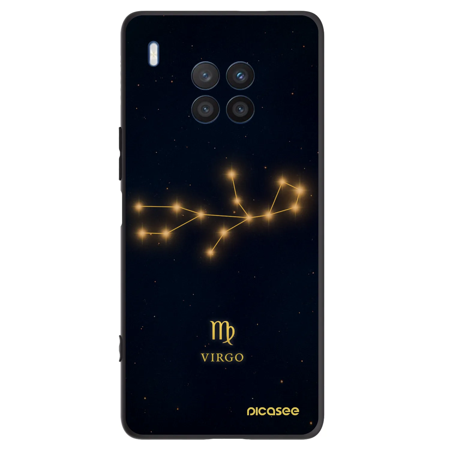 Picasee silikonski črni ovitek za Honor 50 Lite - VIRGO