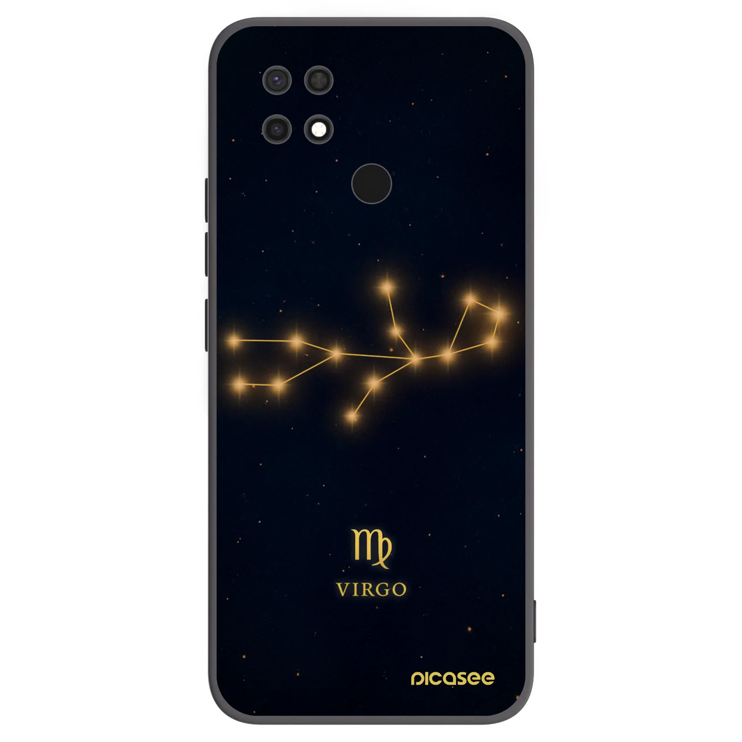 Picasee silikonski črni ovitek za Xiaomi Redmi 10C - VIRGO