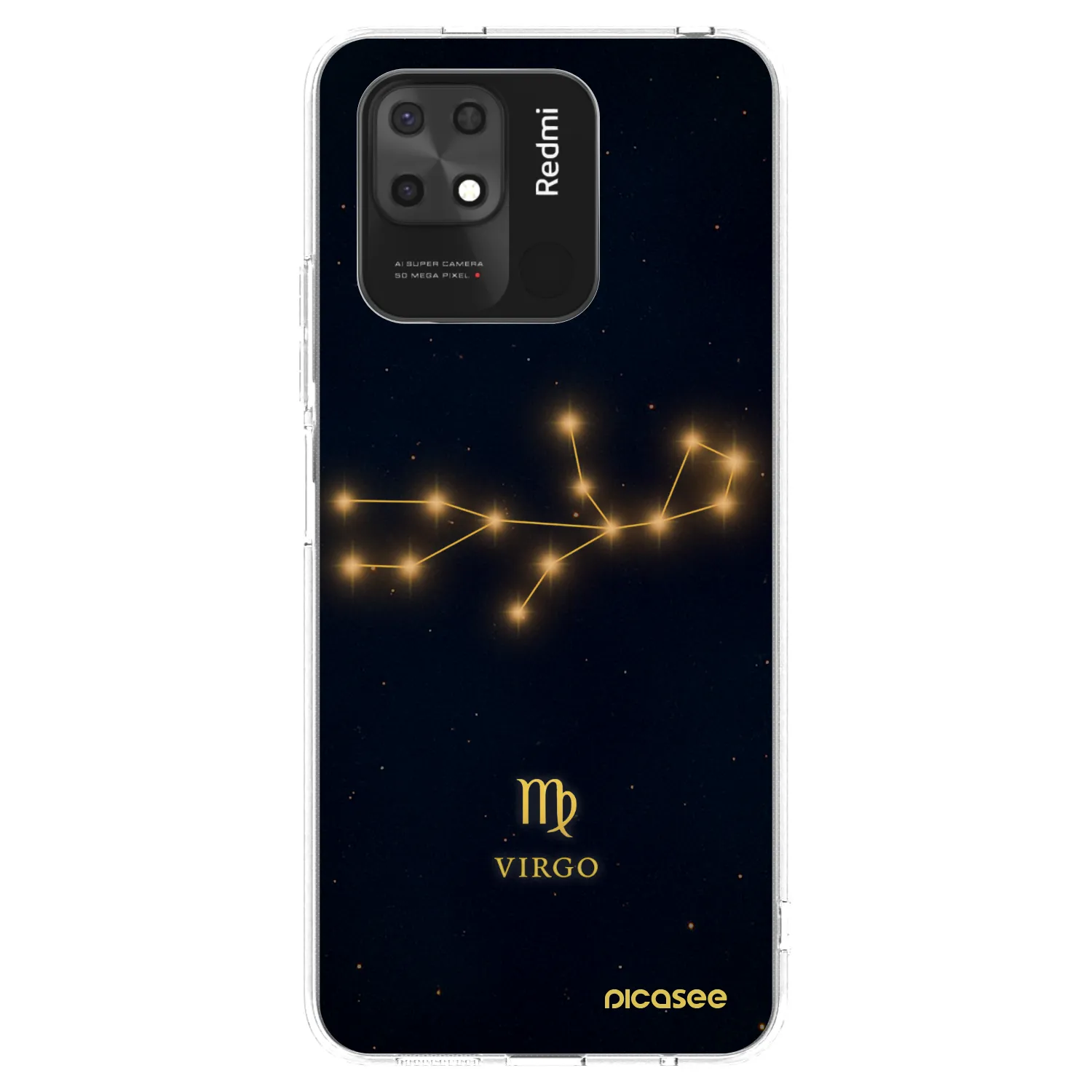 Picasee silikonski prozorni ovitek za Xiaomi Redmi 10C - VIRGO