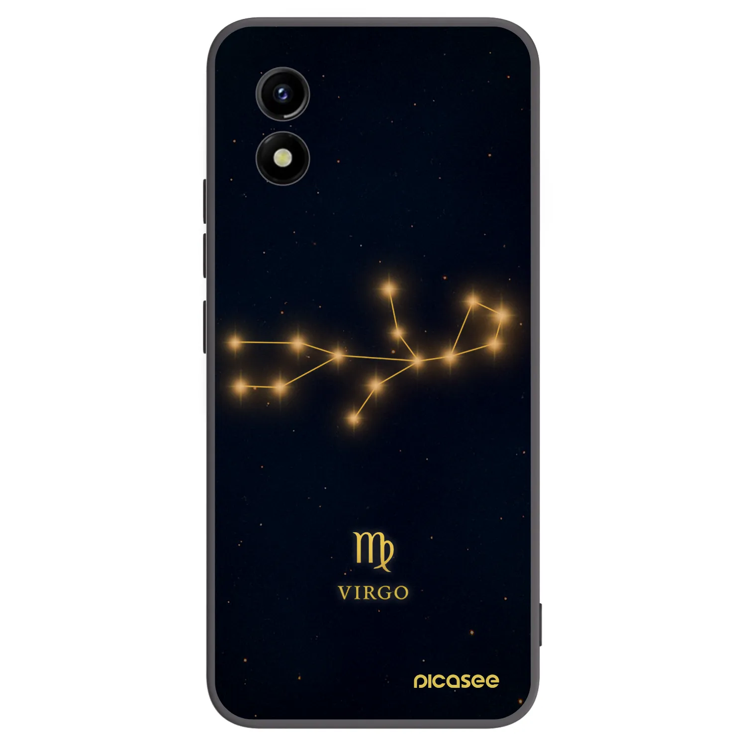 Picasee silikonski črni ovitek za Vivo Y01 - VIRGO