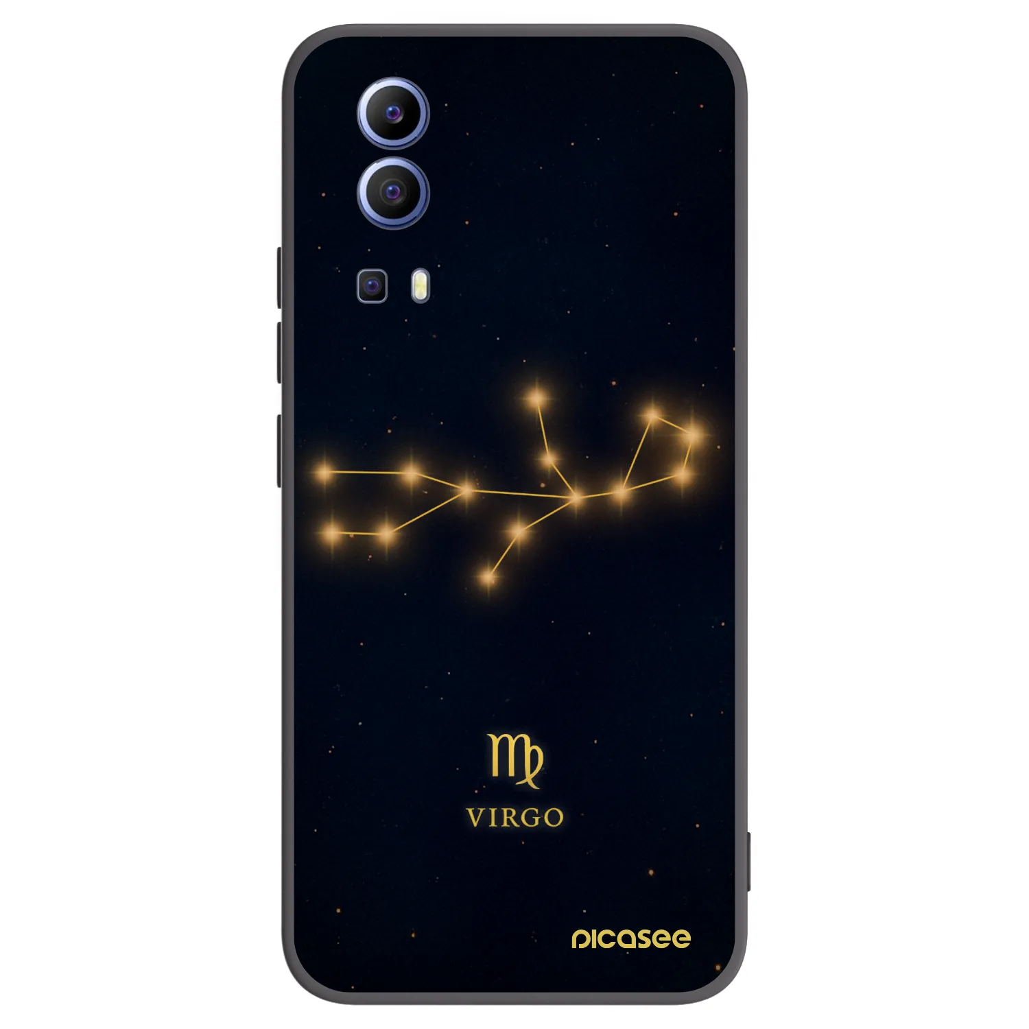 Picasee silikonski črni ovitek za Vivo Y52 5G - VIRGO