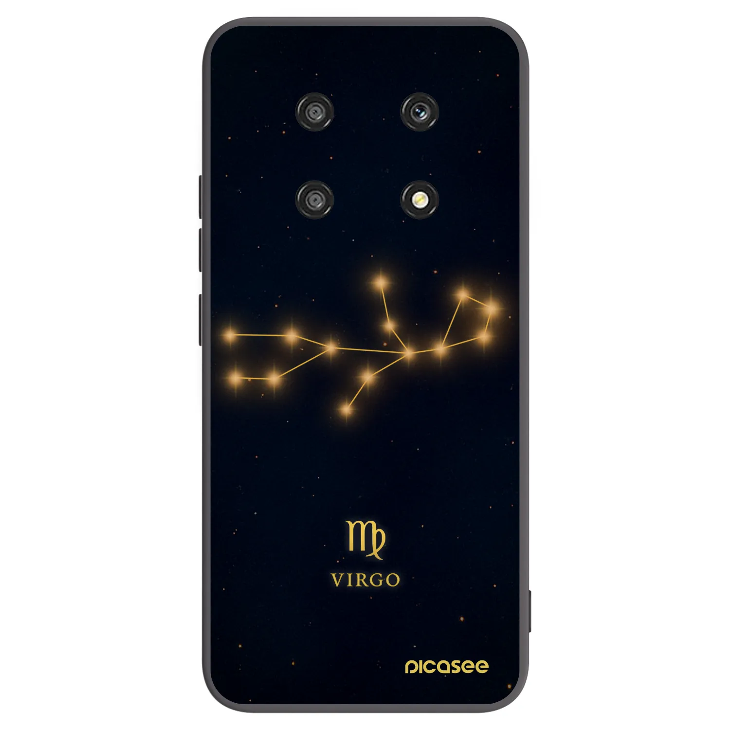 Picasee silikonski črni ovitek za Honor Magic4 Lite 5G - VIRGO