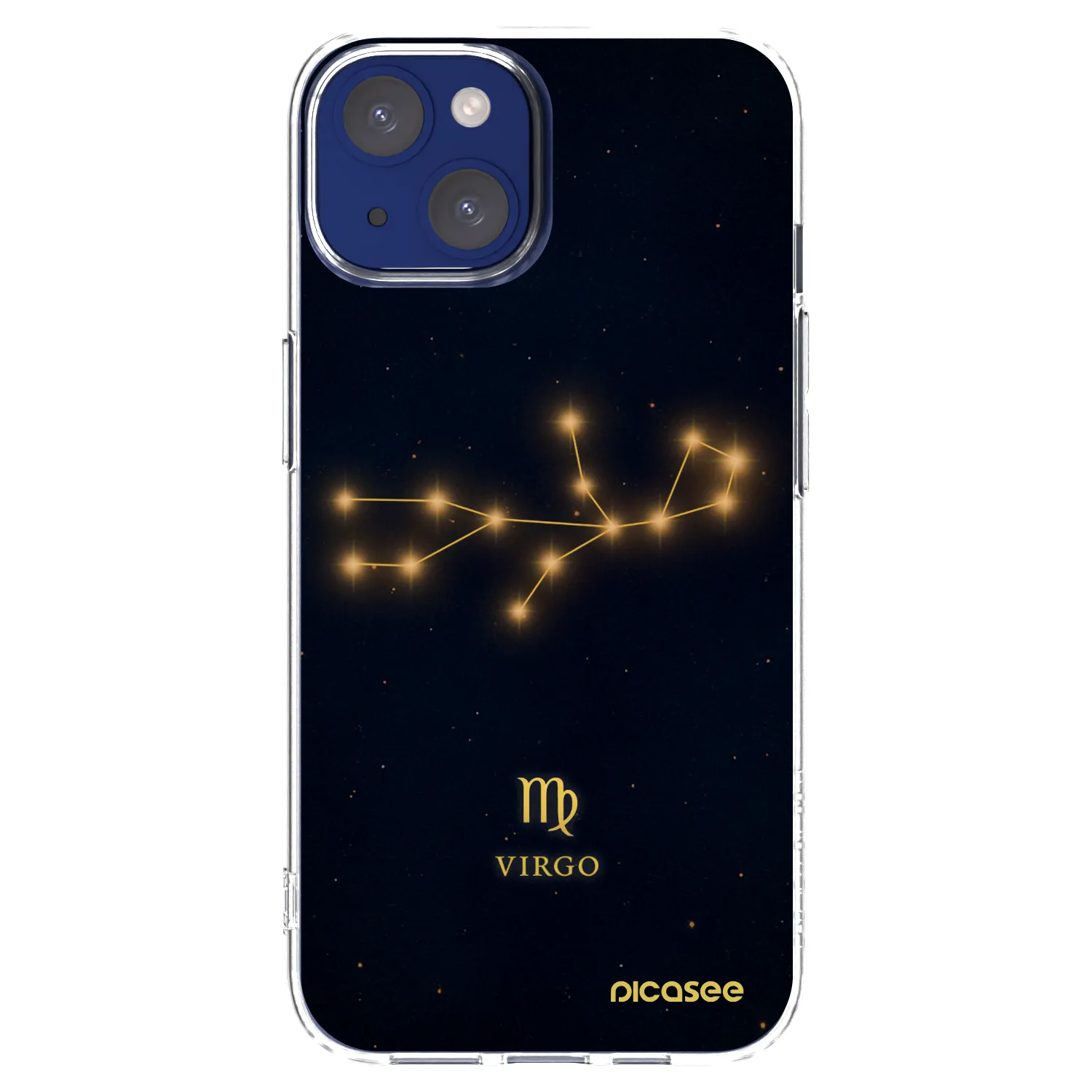 Picasee silikonski prozorni ovitek za Apple iPhone 14 - VIRGO