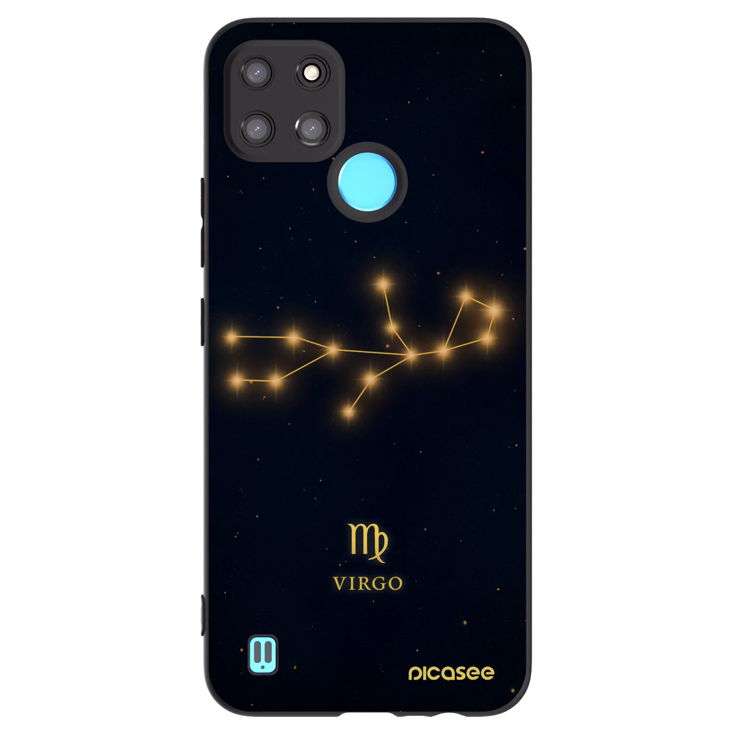 Picasee silikonski črni ovitek za Realme C21Y - VIRGO