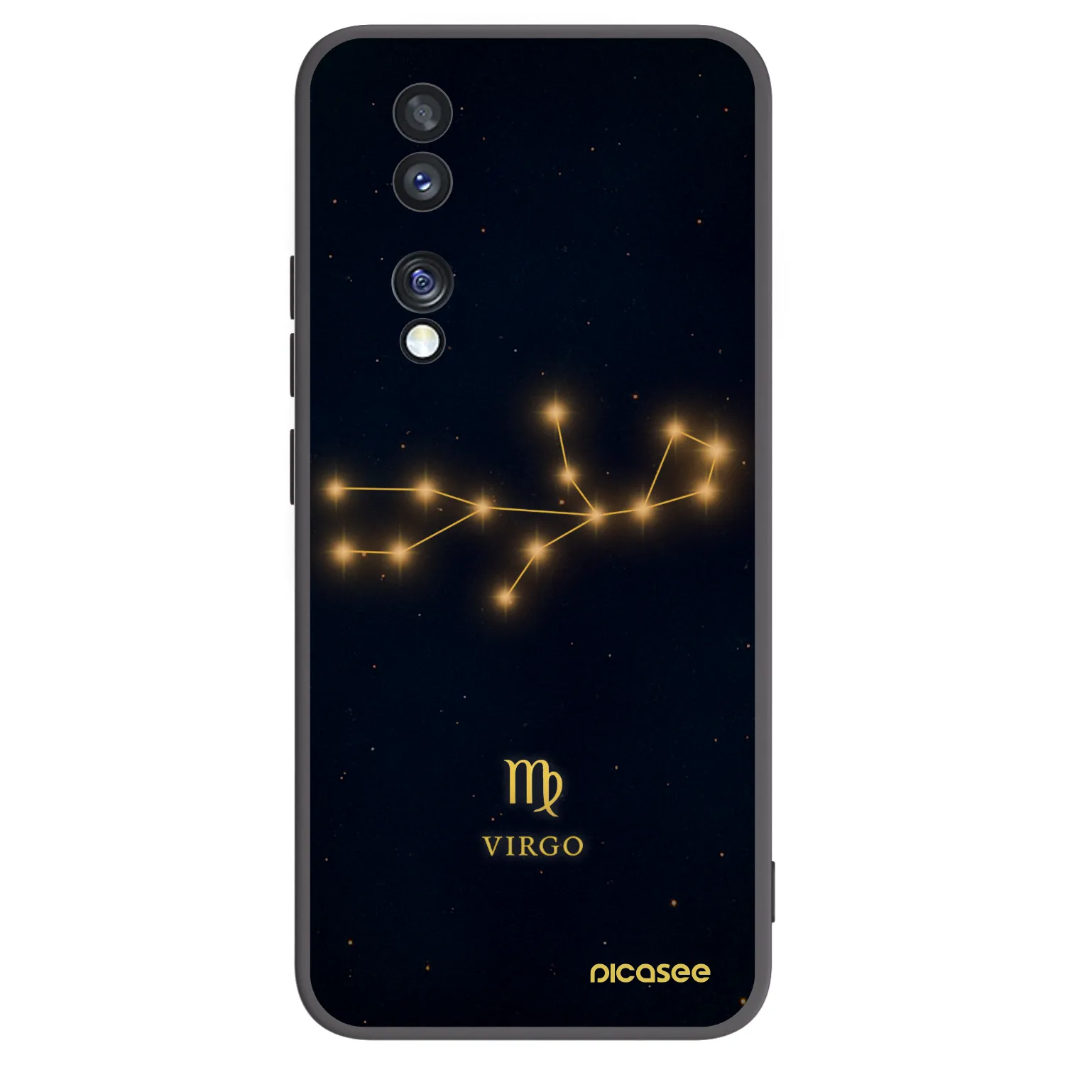 Picasee silikonski črni ovitek za Honor 70 - VIRGO