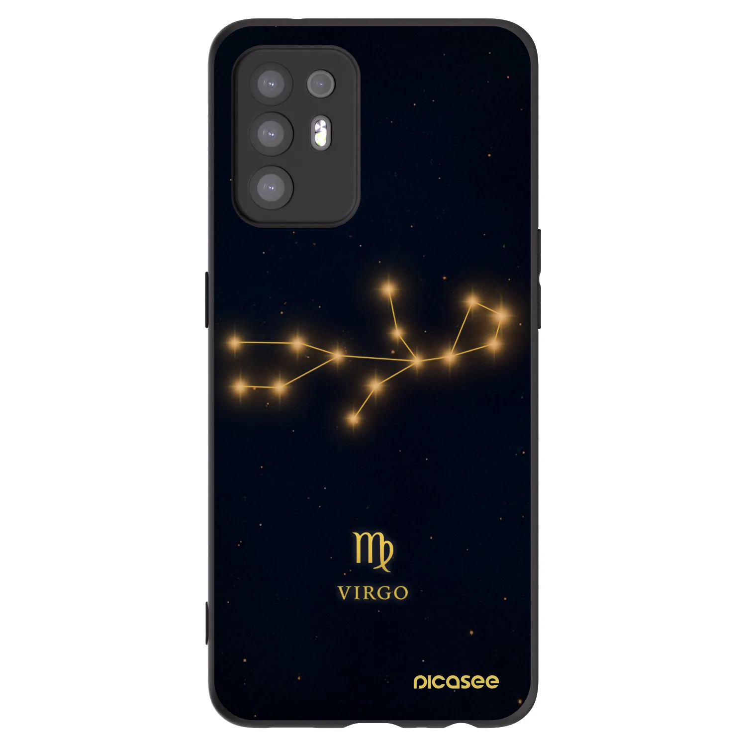 Picasee silikonski črni ovitek za OPPO A94 5G - VIRGO