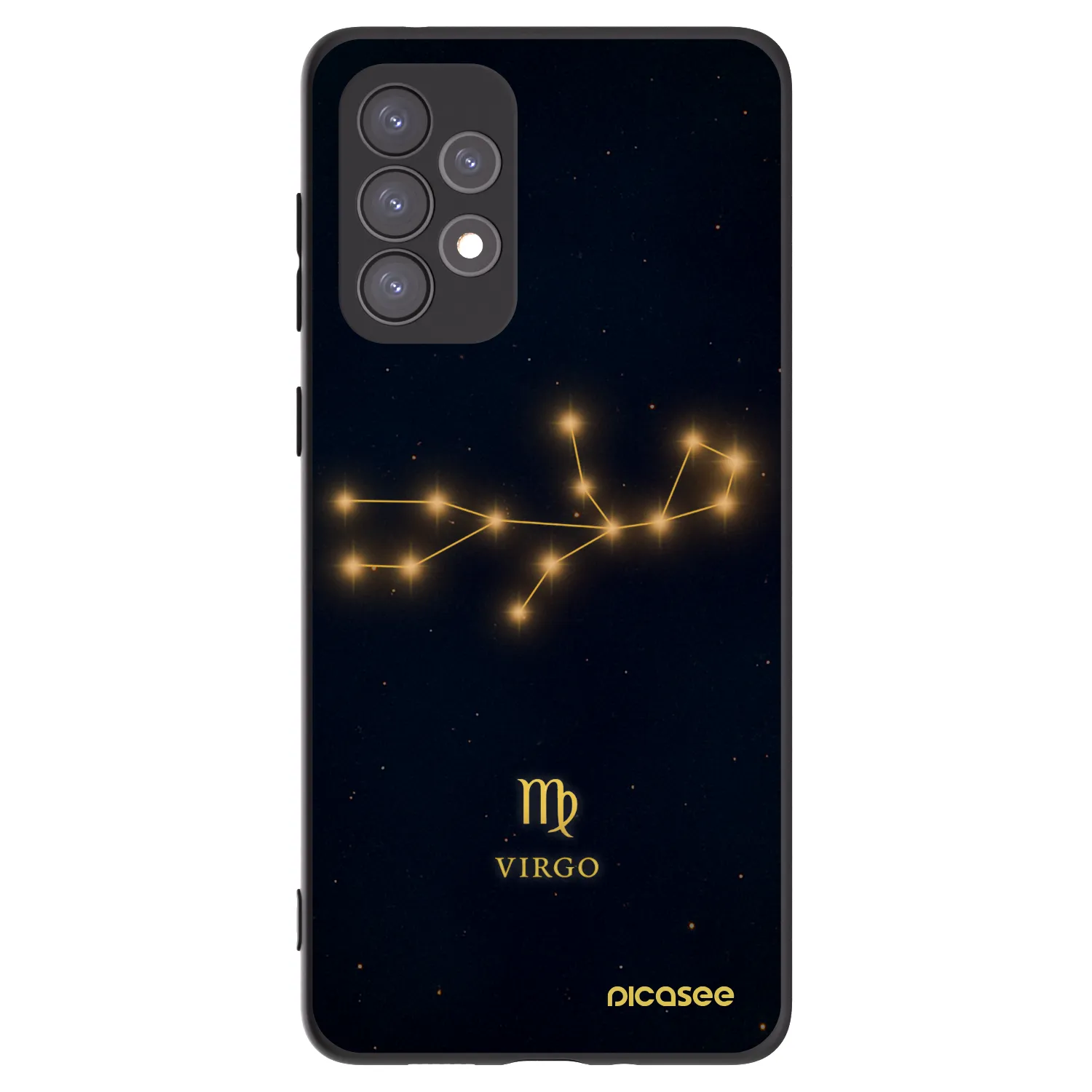 Picasee silikonski črni ovitek za Samsung Galaxy A73 5G - VIRGO