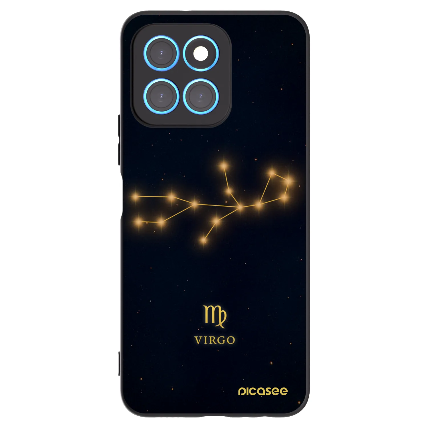 Picasee silikonski črni ovitek za Honor X8 5G - VIRGO