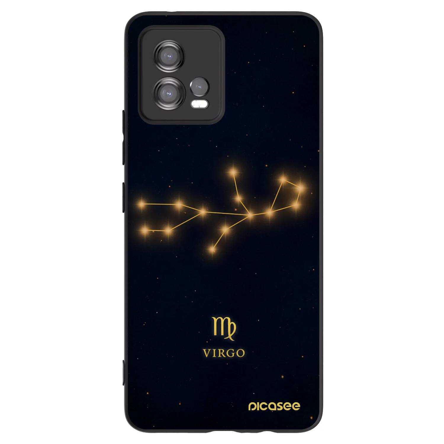 Picasee silikonski črni ovitek za Motorola Moto G72 - VIRGO