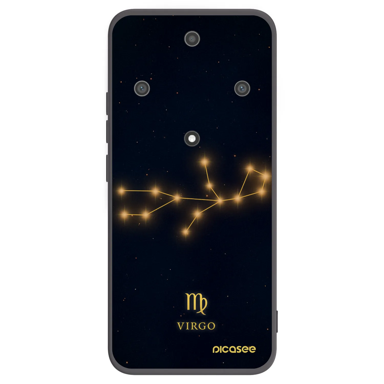 Picasee silikonski črni ovitek za Honor Magic5 Lite 5G - VIRGO