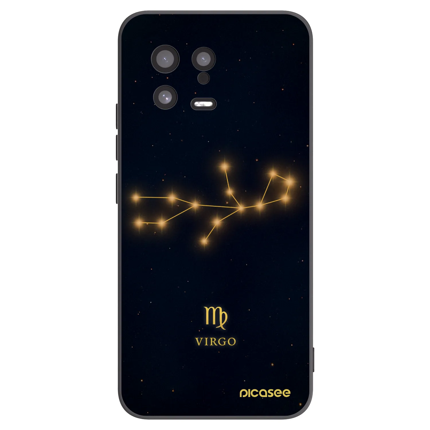 Picasee silikonski črni ovitek za Xiaomi 13 - VIRGO
