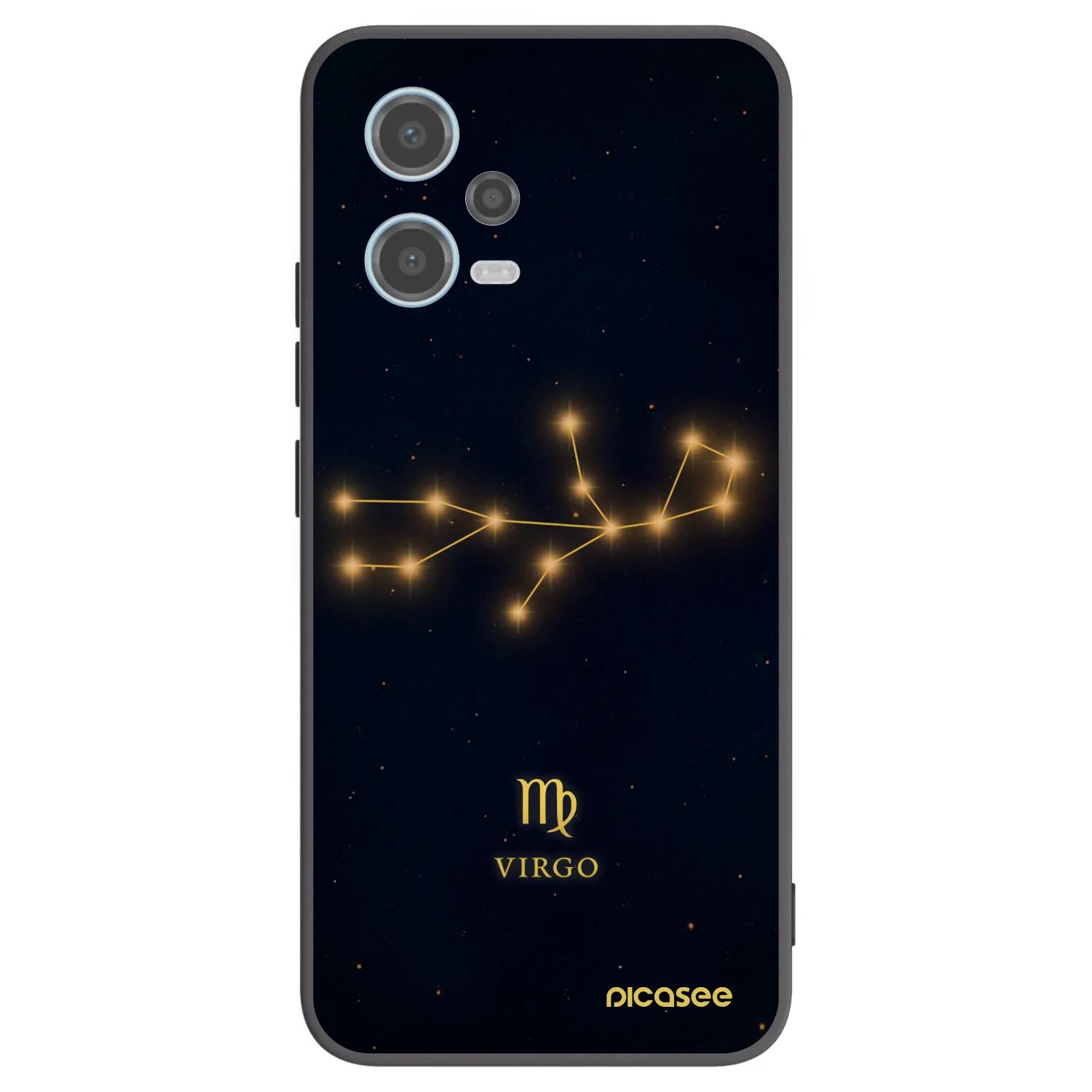 Picasee silikonski črni ovitek za Xiaomi Redmi Note 12 5G - VIRGO