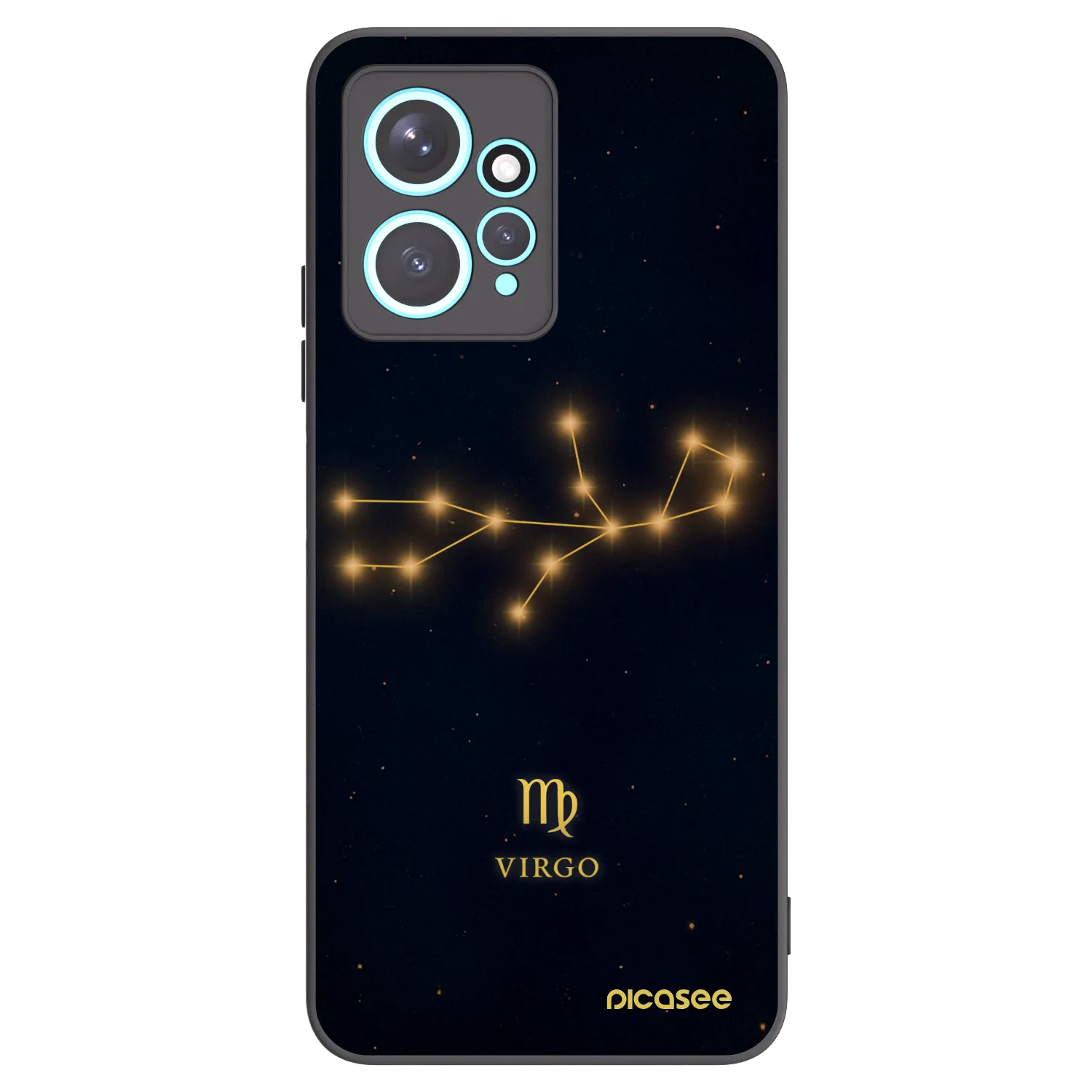 Picasee silikonski črni ovitek za Xiaomi Redmi Note 12 4G - VIRGO