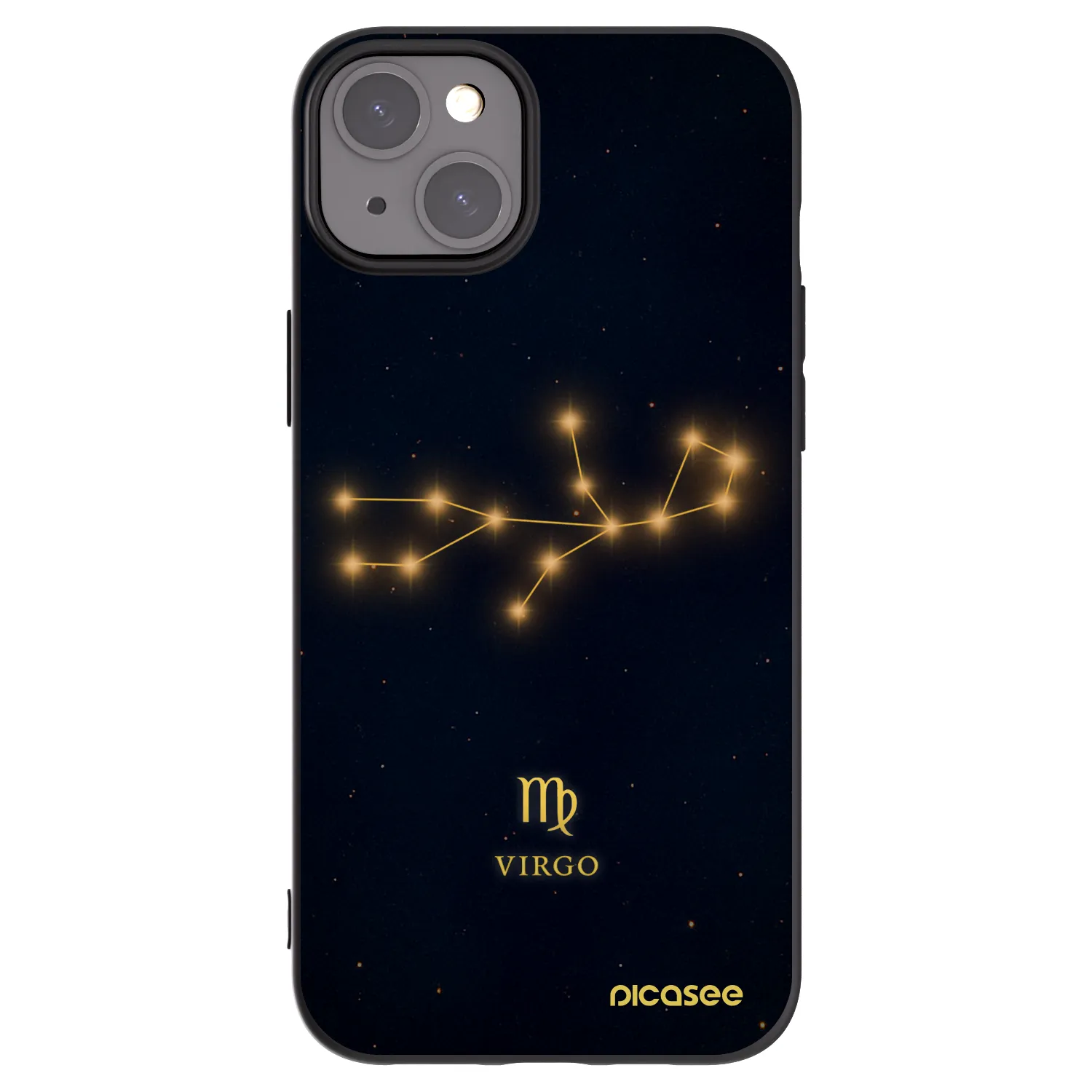 Picasee silikonski črni ovitek za Apple iPhone 15 Plus - VIRGO