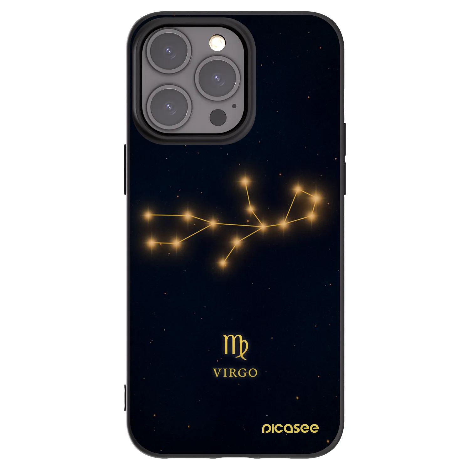 Picasee silikonski črni ovitek za Apple iPhone 15 Pro Max - VIRGO