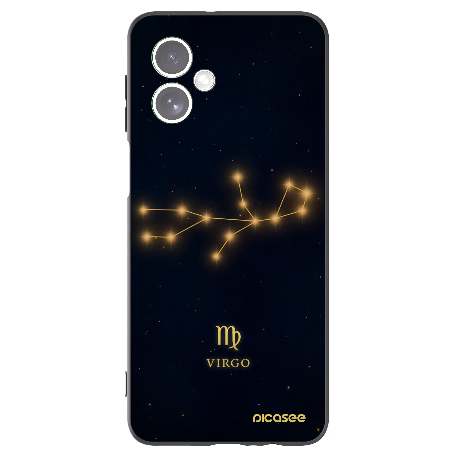 Picasee silikonski črni ovitek za Motorola Moto G54 5G - VIRGO