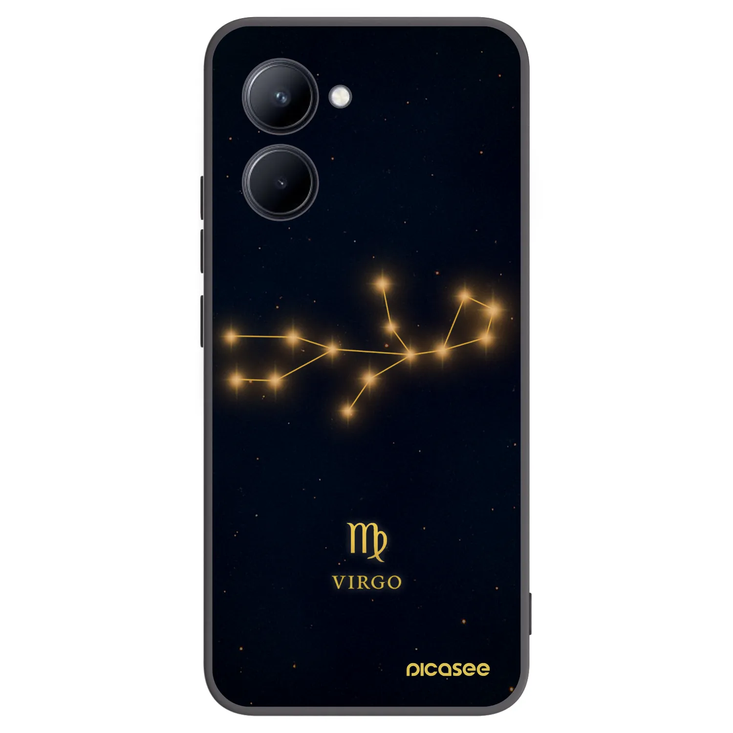 Picasee silikonski črni ovitek za Realme C33 (2023) - VIRGO