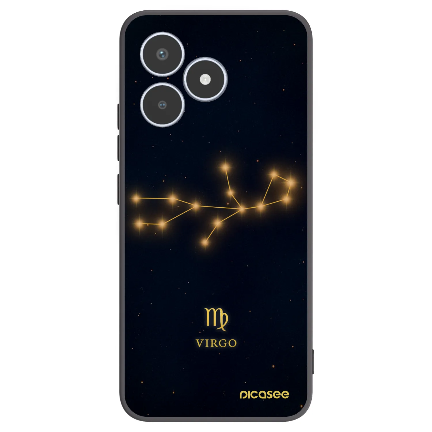Picasee silikonski črni ovitek za Realme C53 - VIRGO