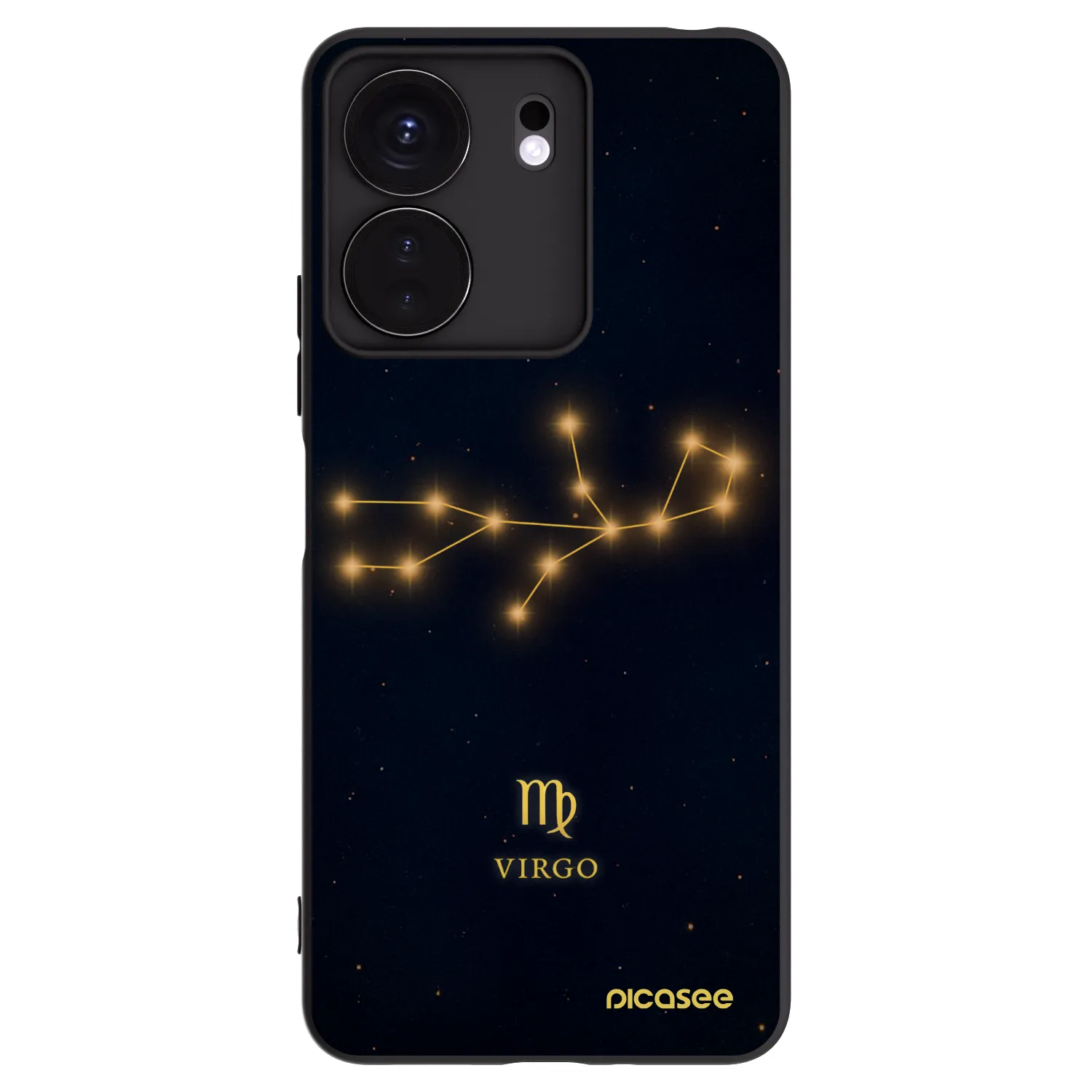 Picasee silikonski črni ovitek za Xiaomi Redmi 13C 4G - VIRGO