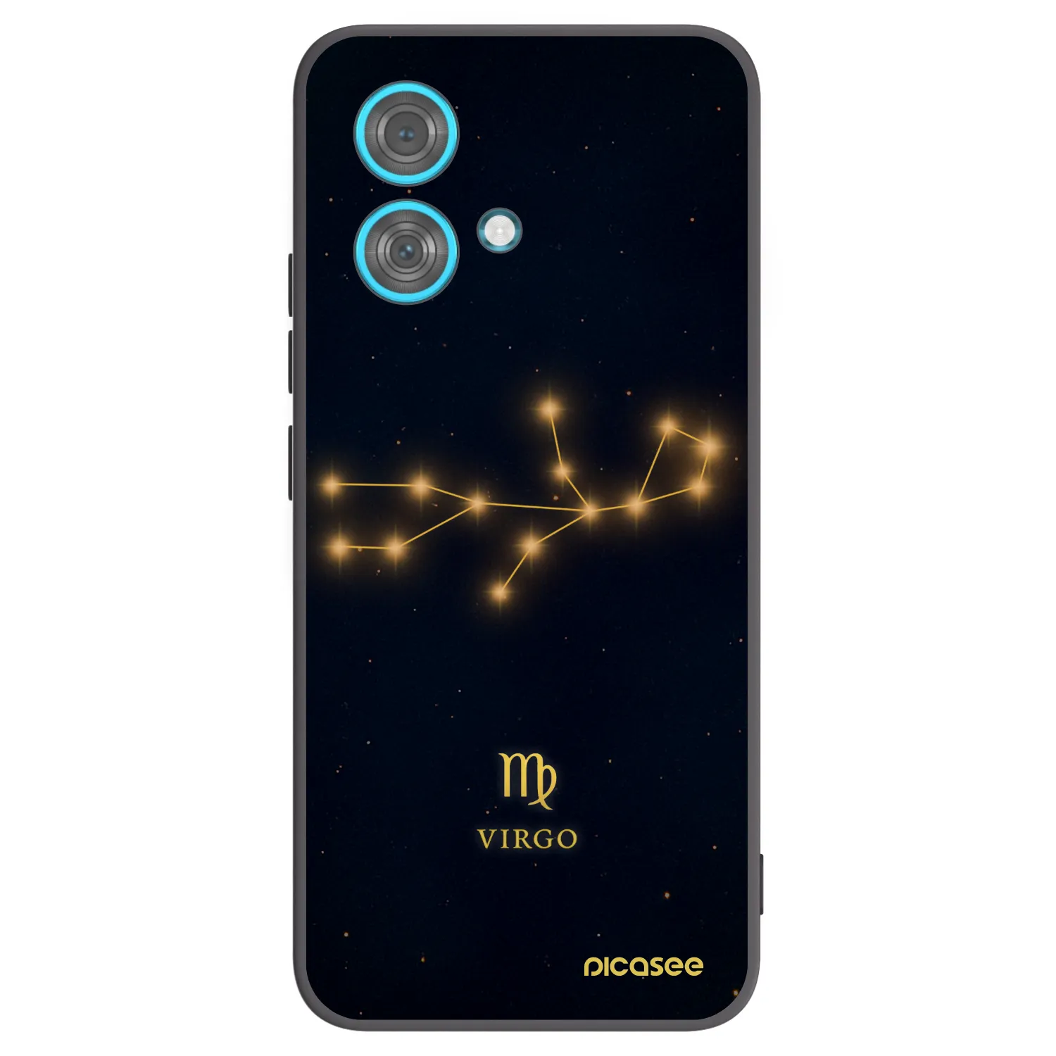 Picasee silikonski črni ovitek za Motorola Edge 40 Neo - VIRGO