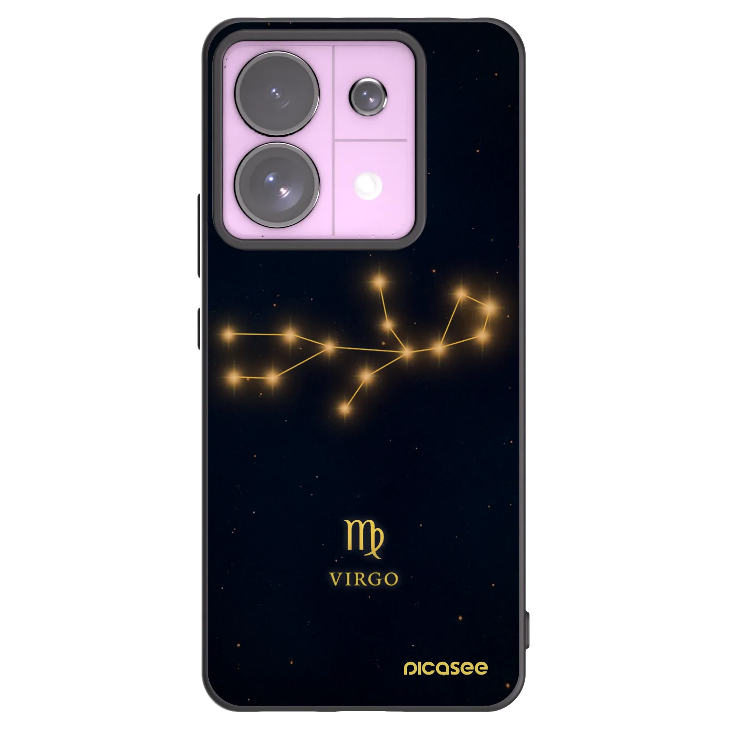 Picasee silikonski črni ovitek za Xiaomi Redmi Note 13 Pro 5G - VIRGO