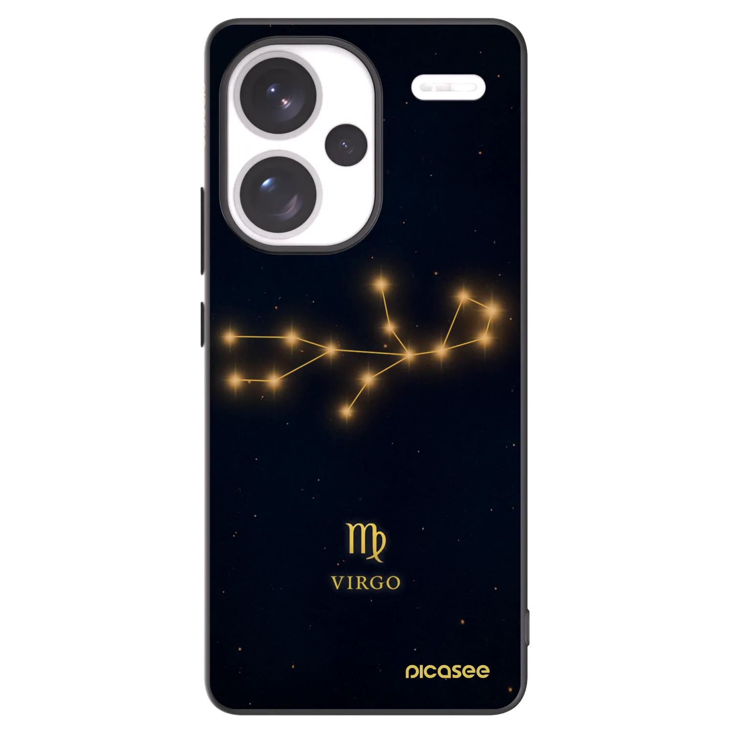 Picasee silikonski črni ovitek za Xiaomi Redmi Note 13 Pro+ 5G - VIRGO