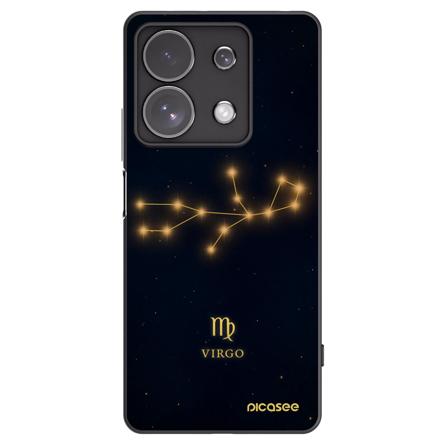Picasee silikonski črni ovitek za Xiaomi Redmi Note 13 Pro 4G - VIRGO
