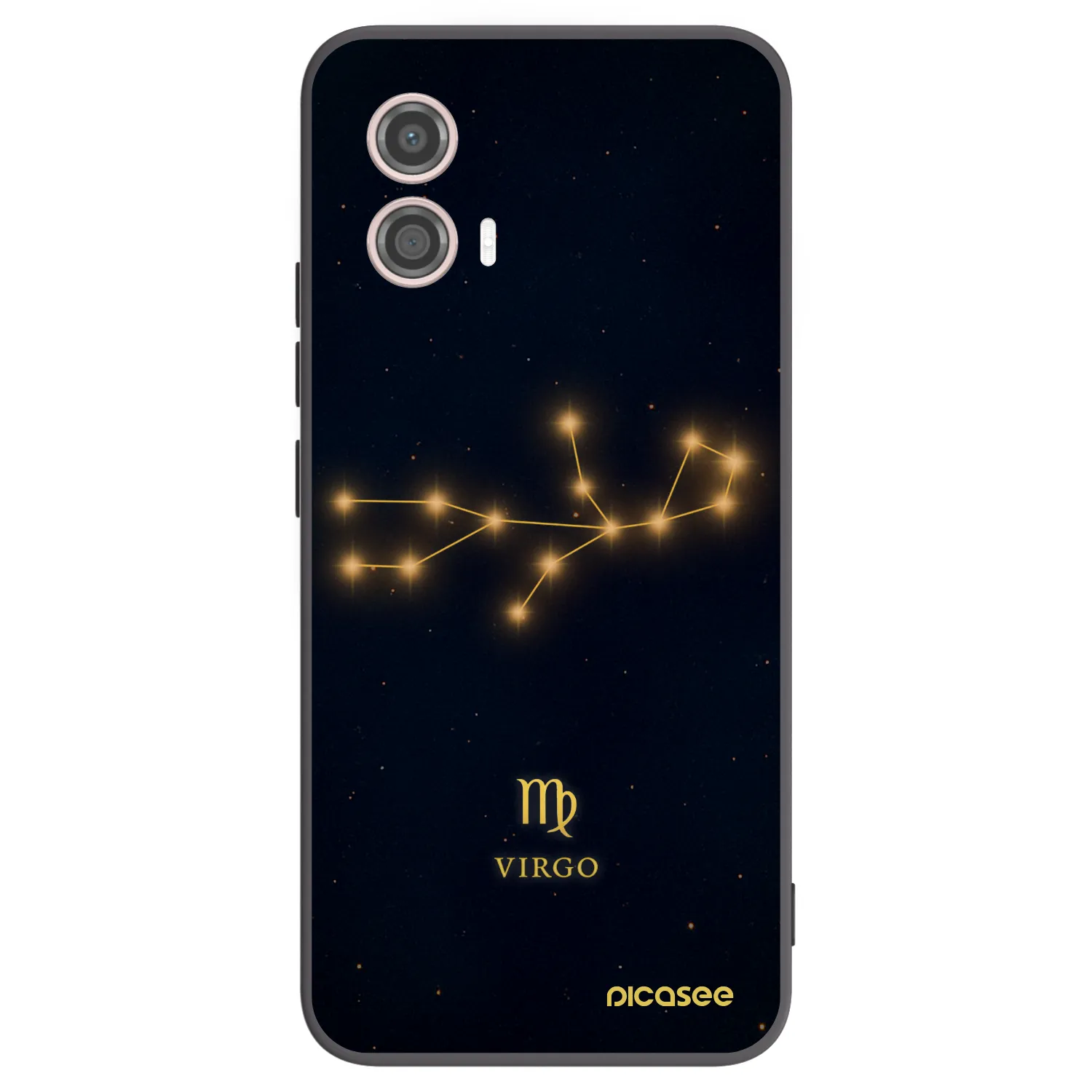 Picasee silikonski črni ovitek za Motorola Moto G53 5G - VIRGO