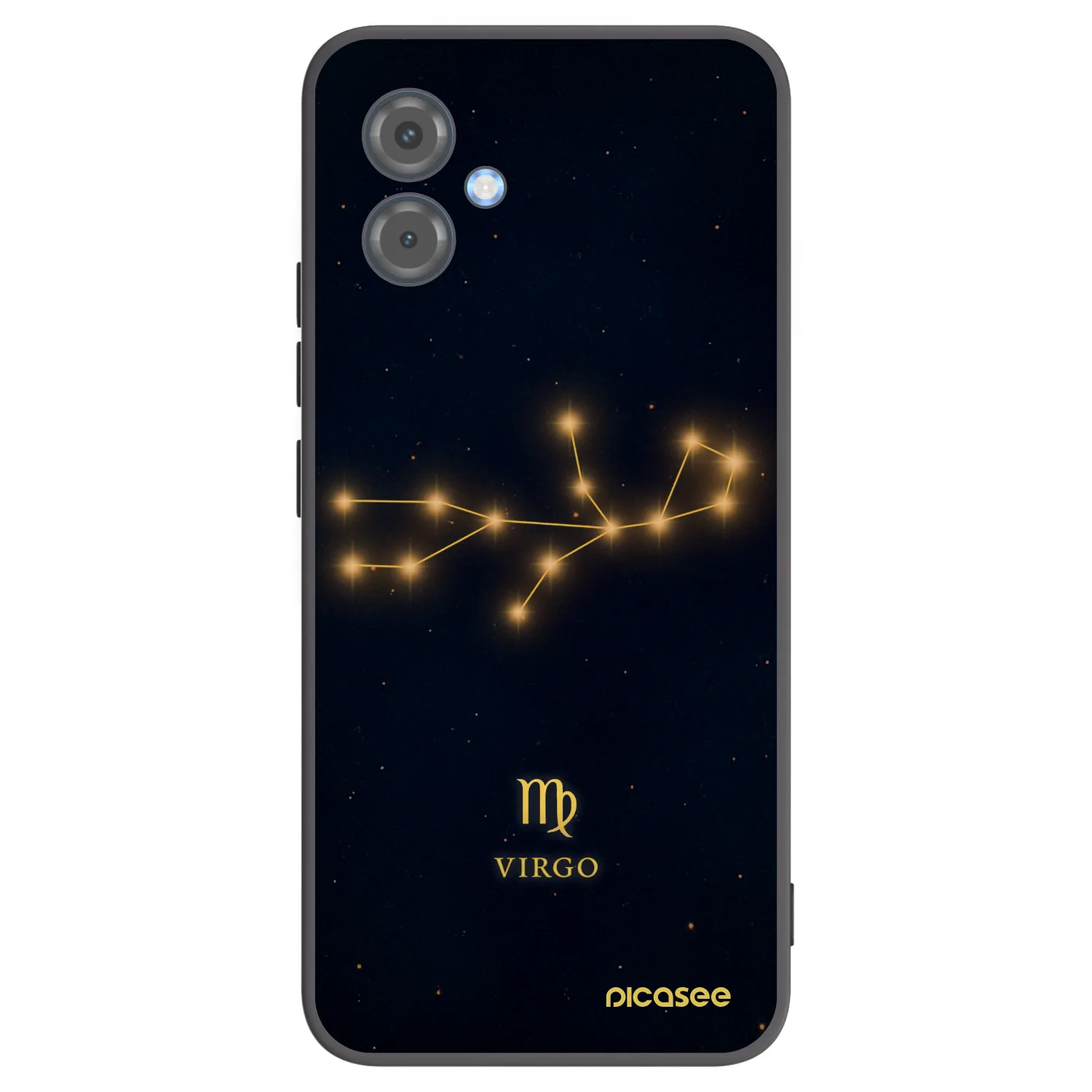 Picasee silikonski črni ovitek za Motorola Moto G14 - VIRGO
