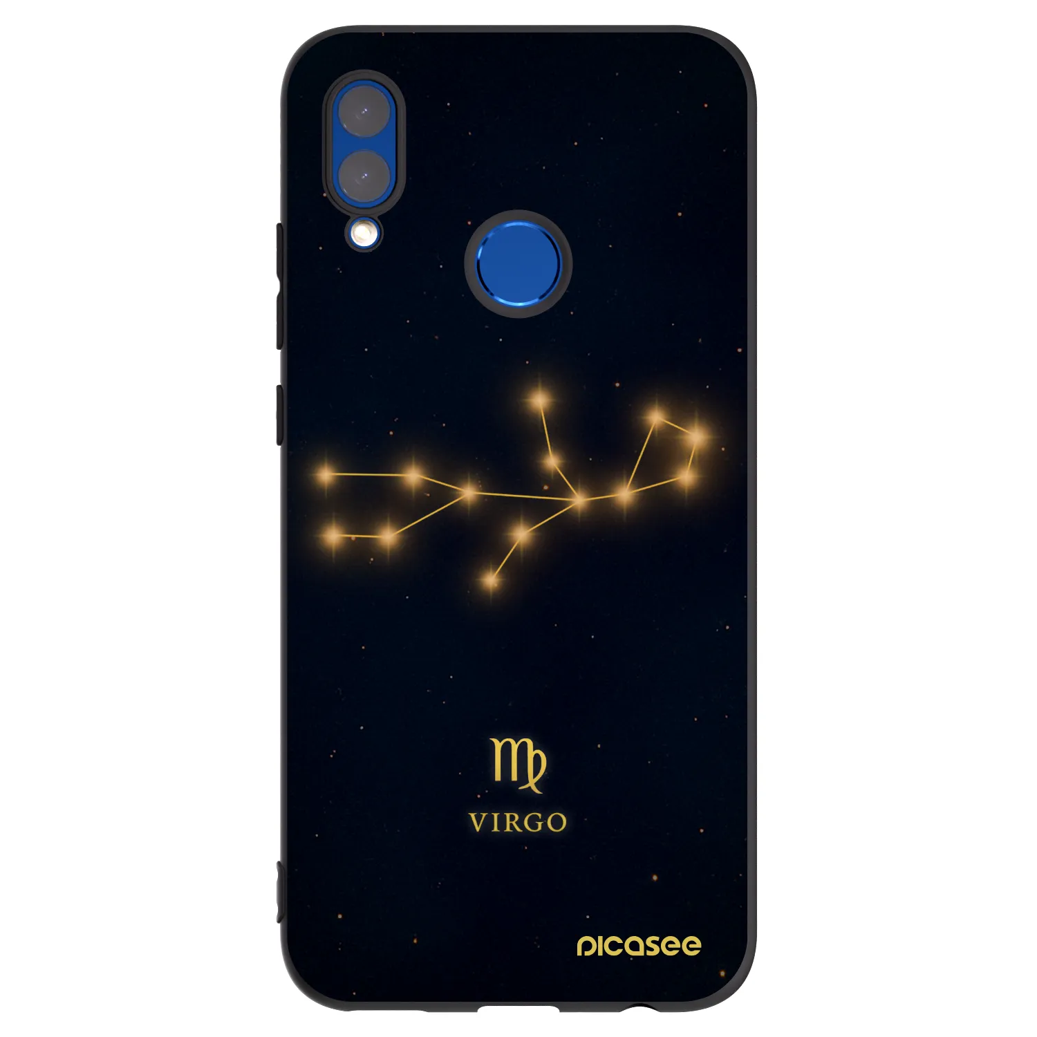 Picasee silikonski črni ovitek za Huawei P Smart 2019 - VIRGO