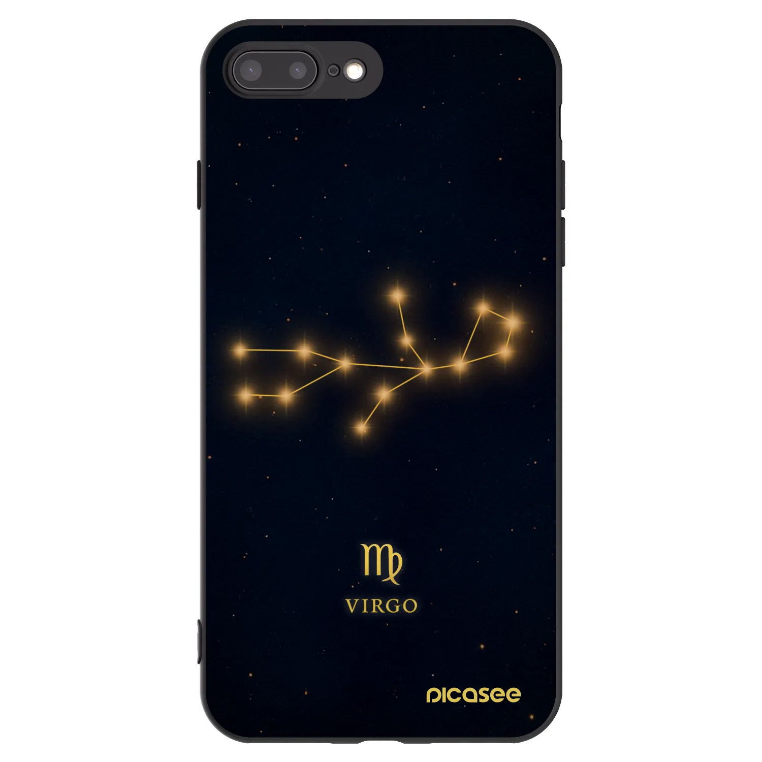 Picasee silikonski črni ovitek za Apple iPhone 7 Plus - VIRGO