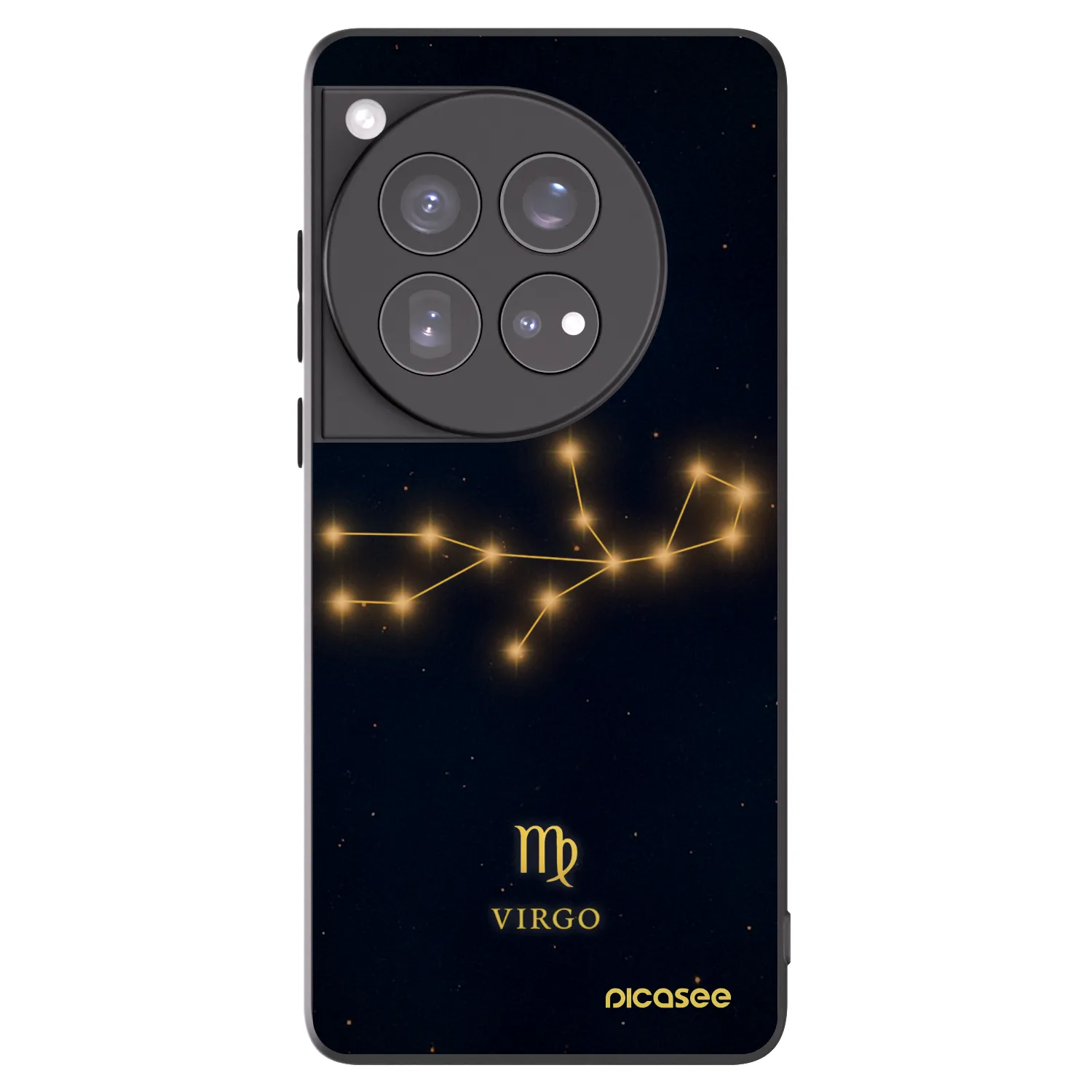 Picasee silikonski črni ovitek za OnePlus 12 5G - VIRGO