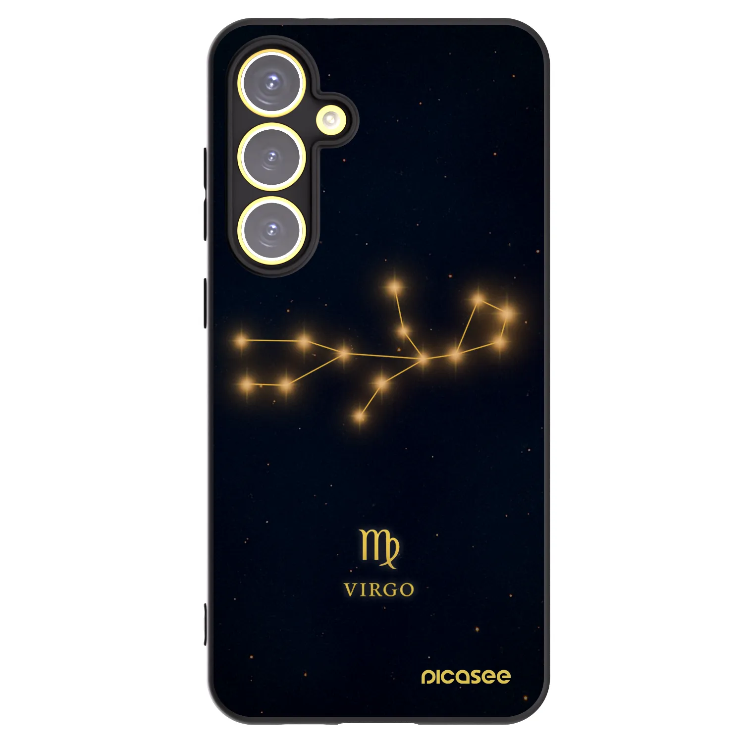 Picasee silikonski črni ovitek za Samsung Galaxy S24 FE S721B - VIRGO