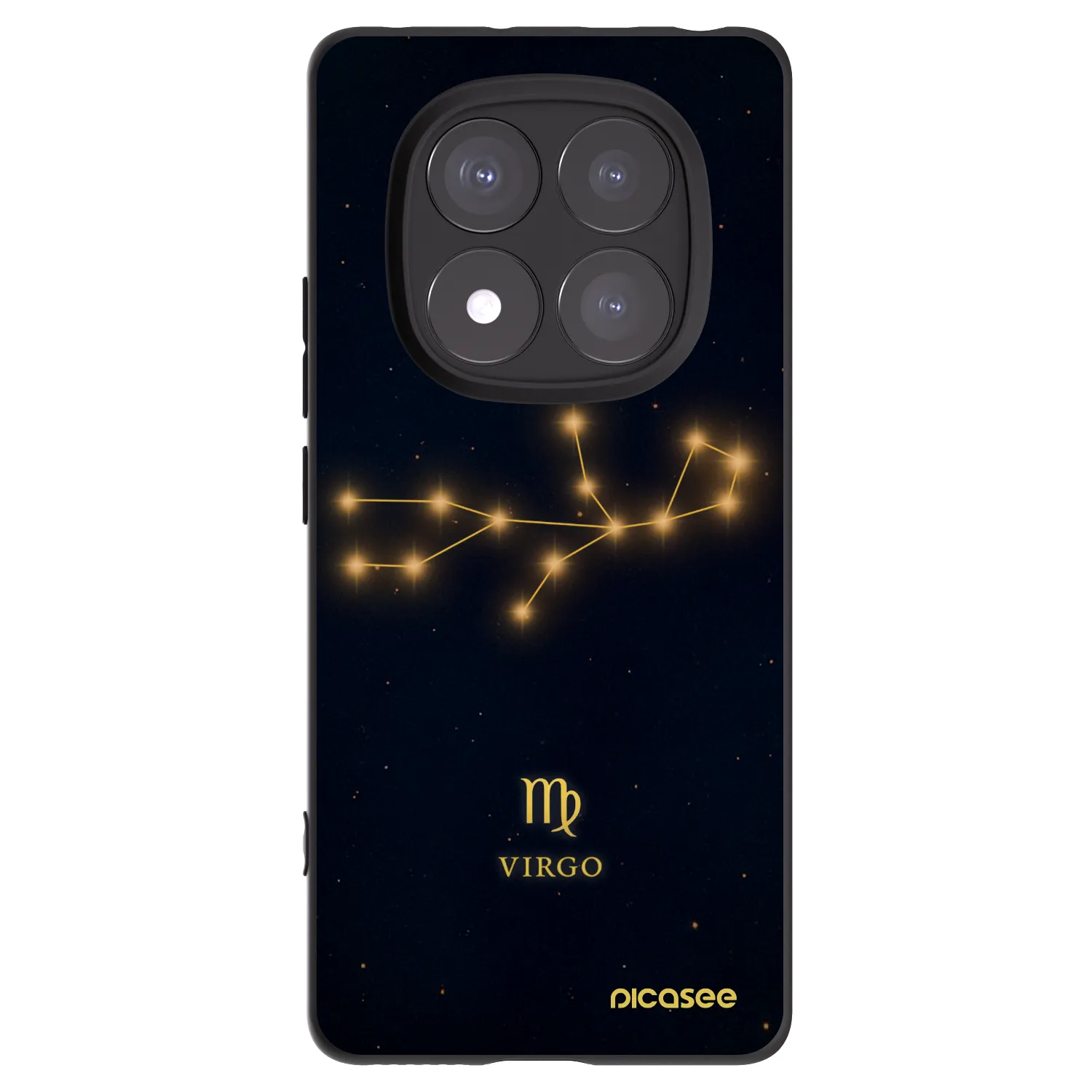 Picasee silikonski črni ovitek za Xiaomi Redmi Note 14 Pro 5G - VIRGO