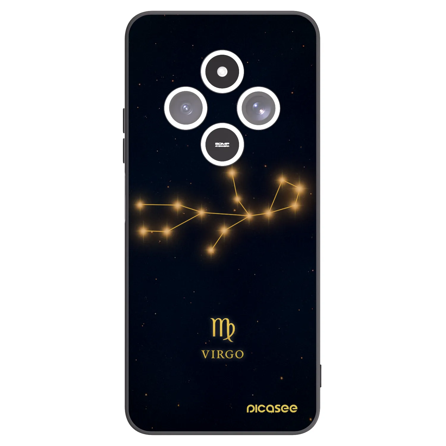 Picasee silikonski črni ovitek za Xiaomi Redmi 14C - VIRGO