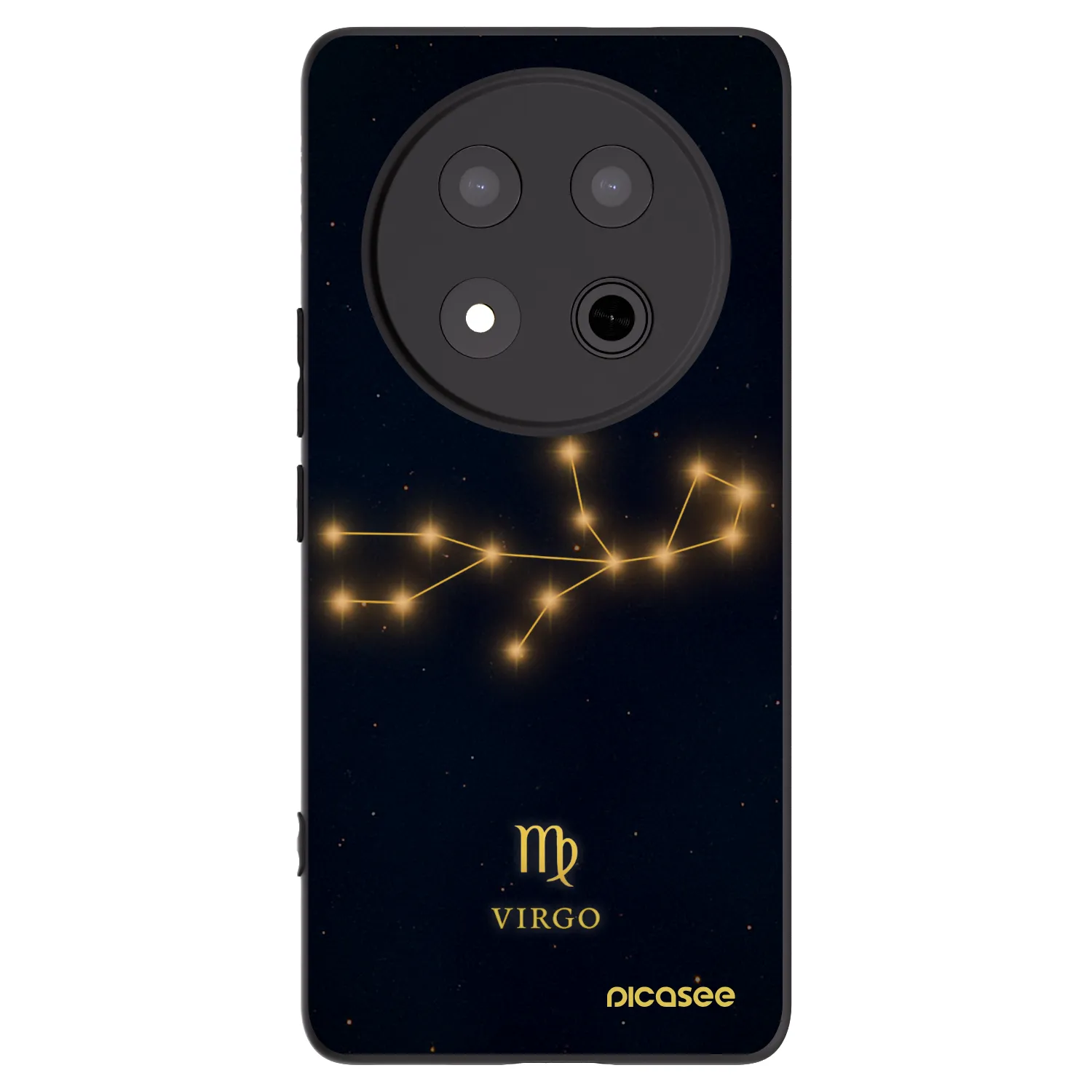 Picasee silikonski črni ovitek za Honor Magic7 Lite 5G - VIRGO