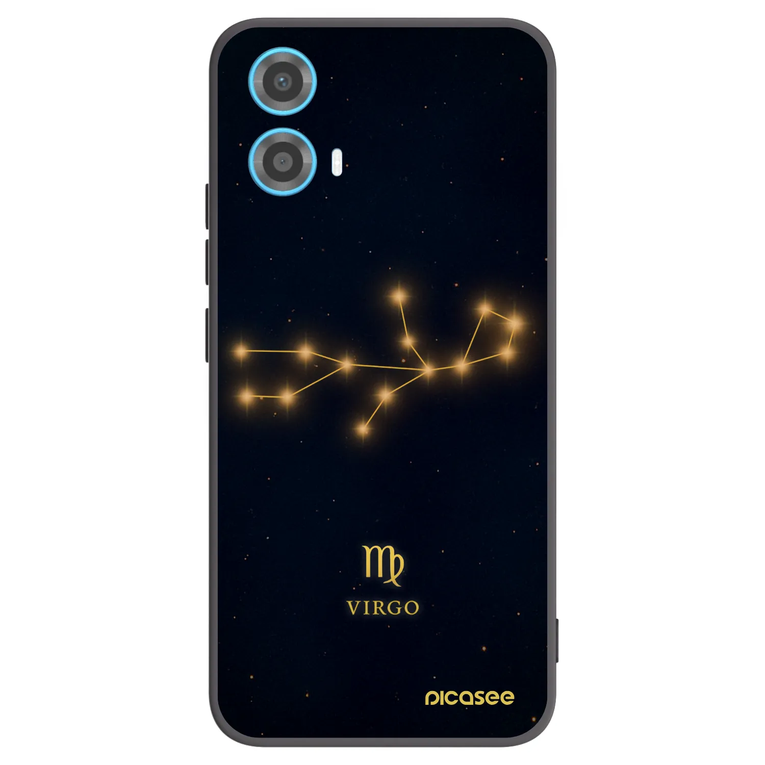 Picasee silikonski črni ovitek za Motorola Moto G34 5G - VIRGO