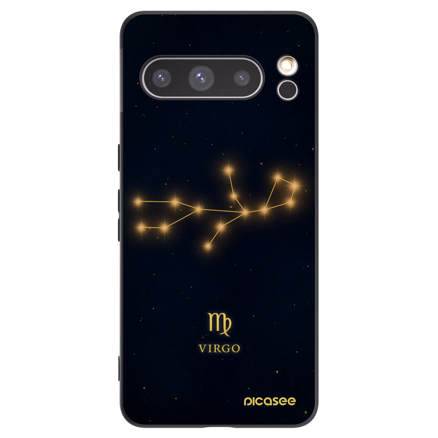 Picasee silikonski črni ovitek za Google Pixel 8 Pro - VIRGO