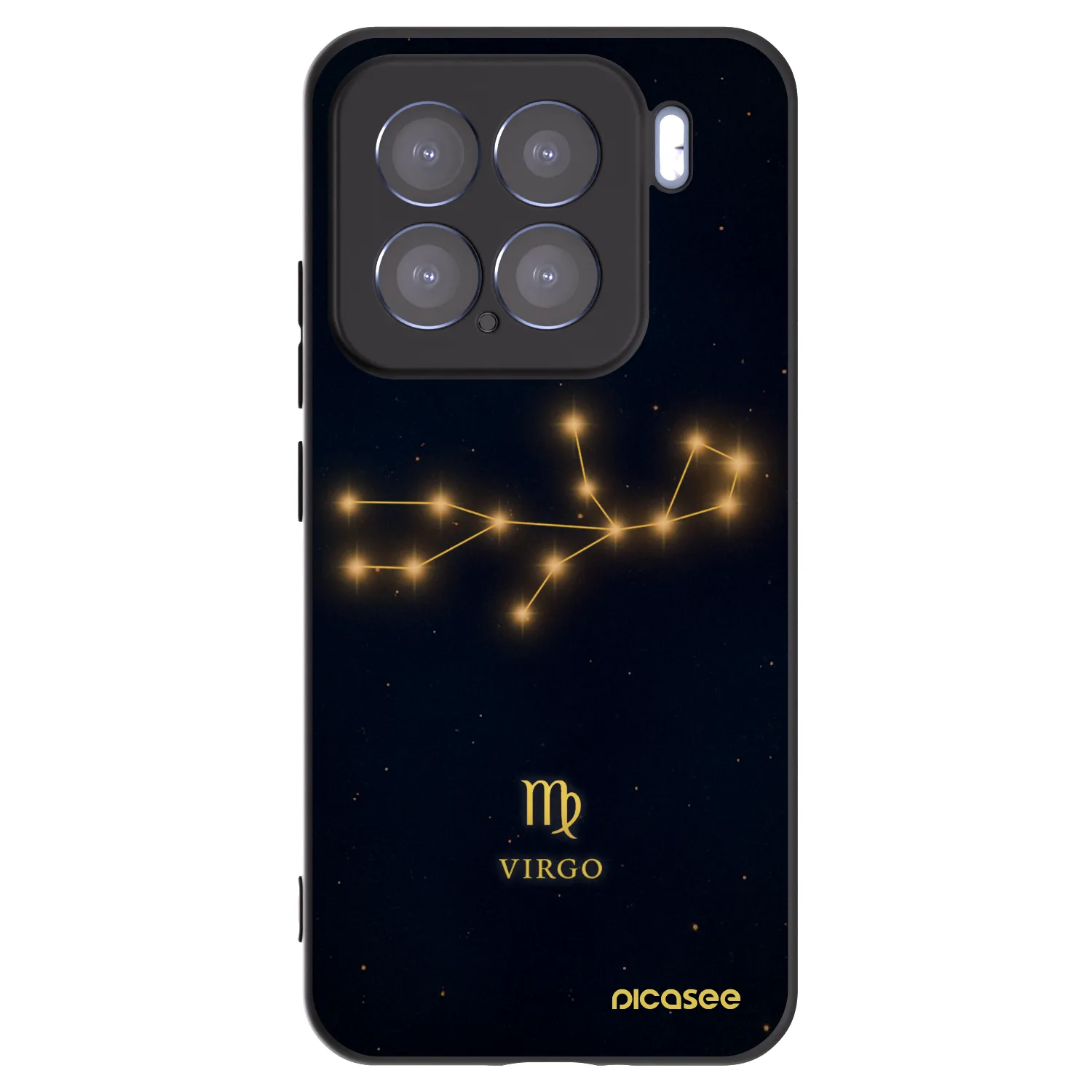 Picasee silikonski črni ovitek za Xiaomi 15 - VIRGO