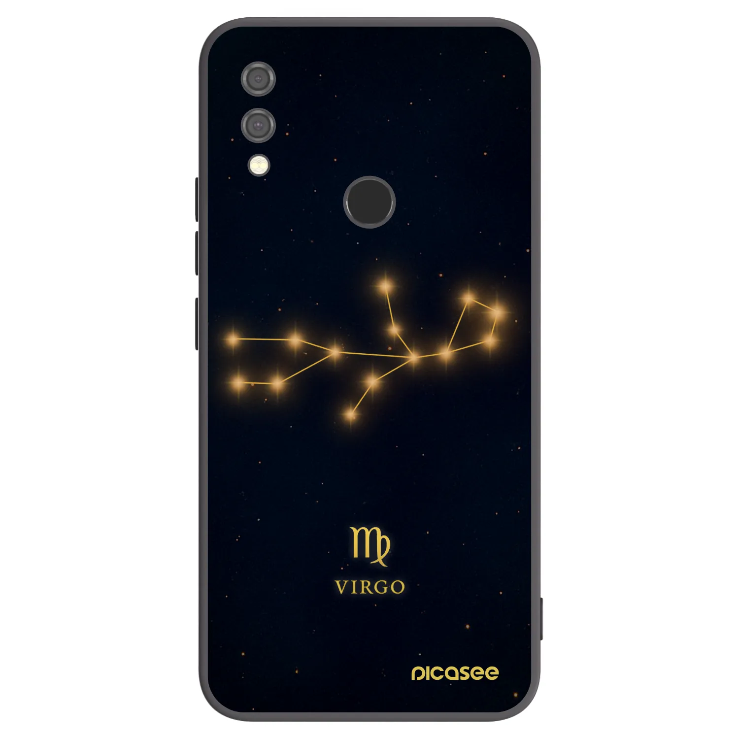 Picasee silikonski črni ovitek za Xiaomi Redmi Note 7 - VIRGO